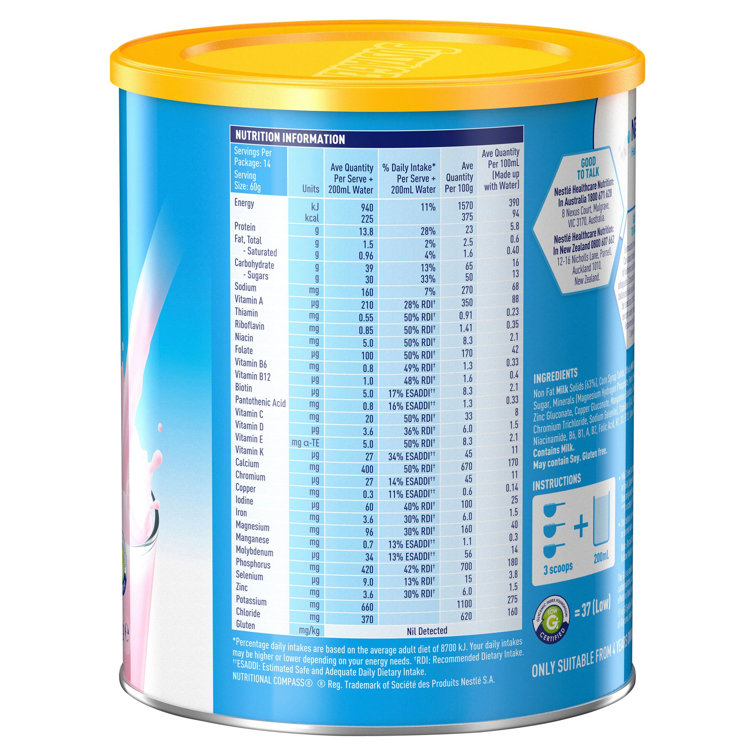 Sustagen Hopsital Formula Strawberry 840g - Image 2