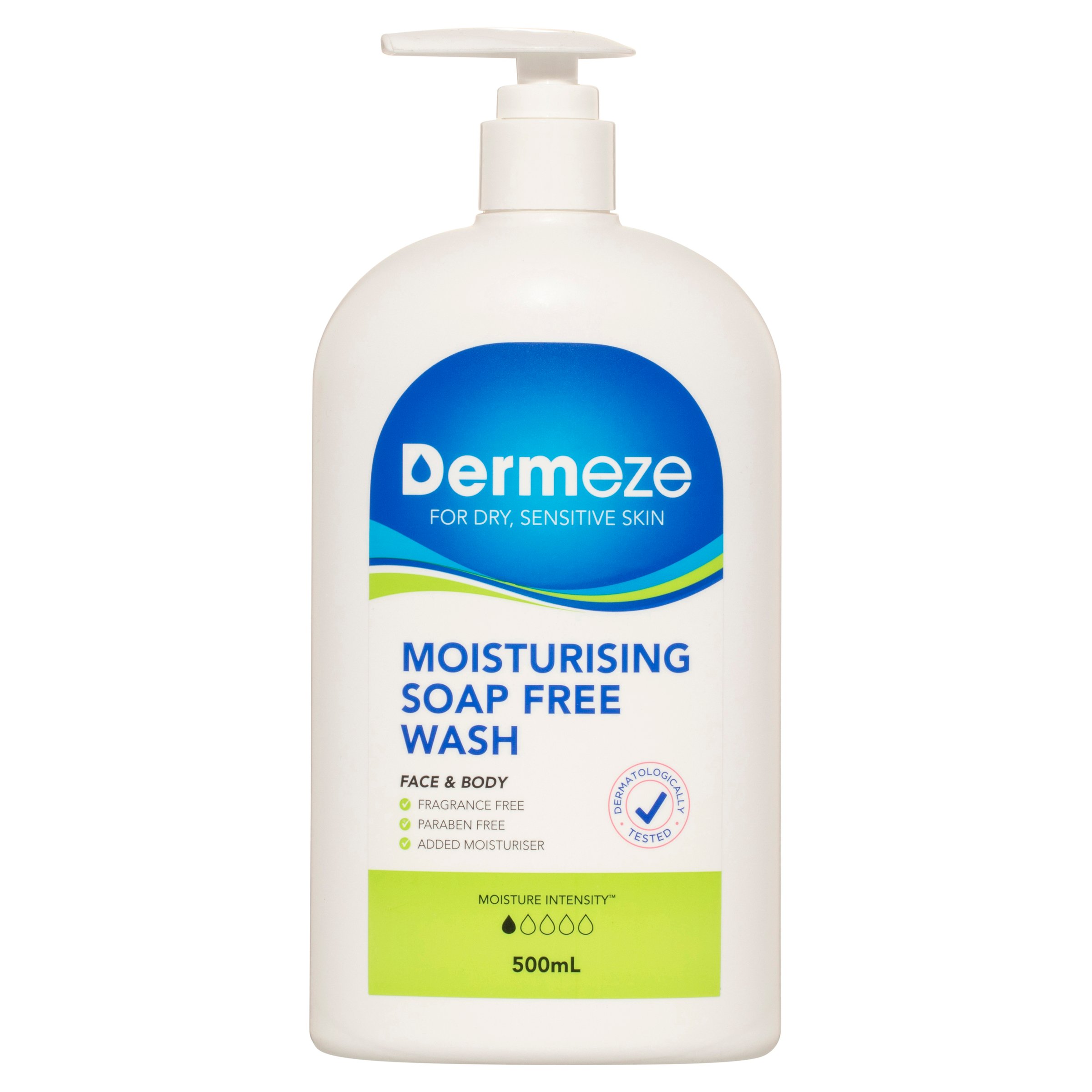Dermeze Moisturising Soap Free Wash 500ml - Image 1
