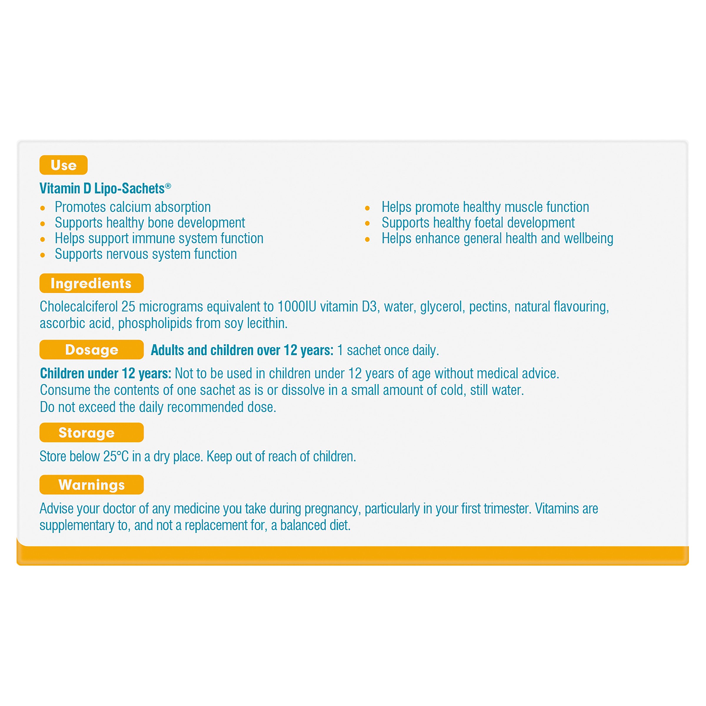 Lipo-Sachets Vitamin D 30 sachets - Image 4