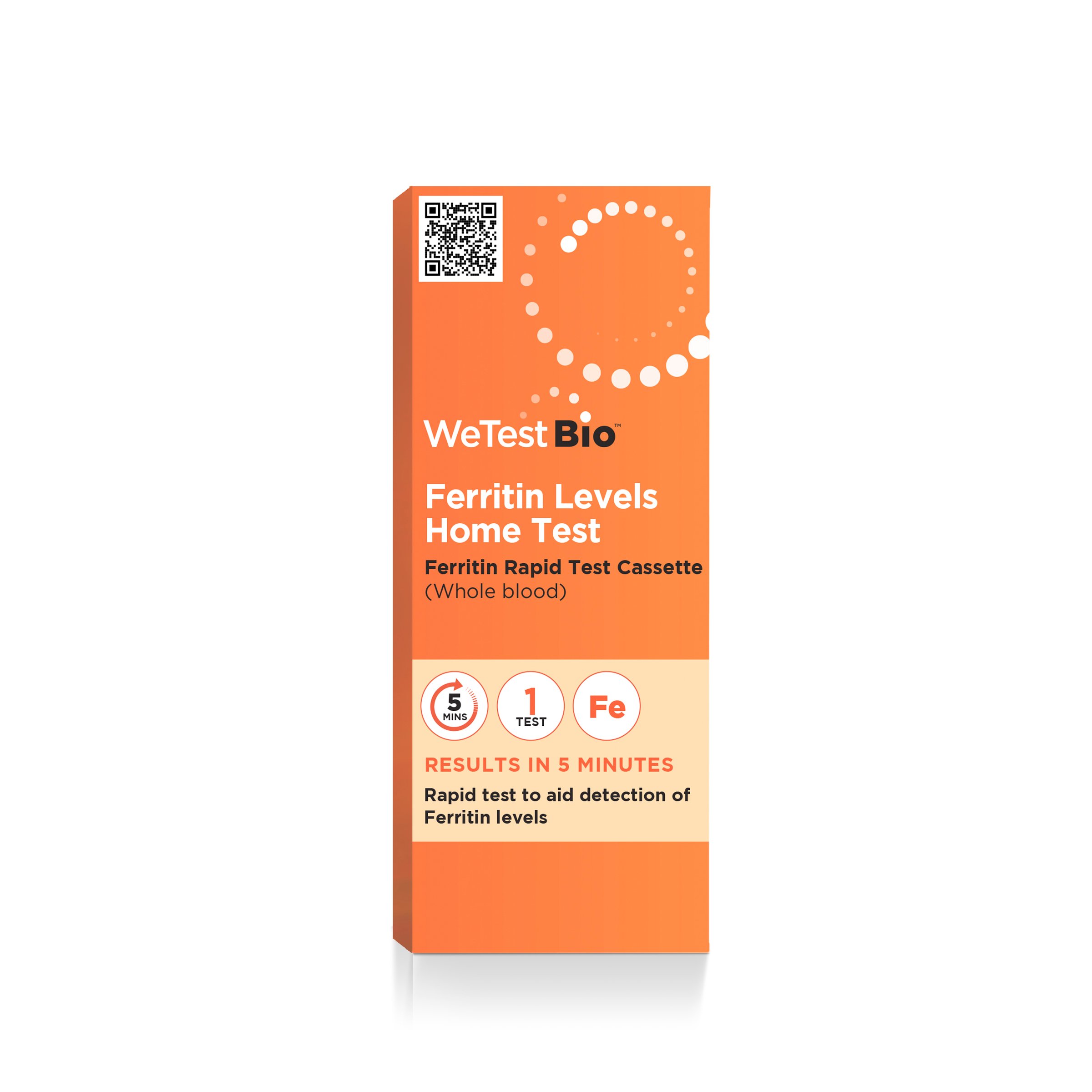 We Test Bio Ferritin Levels Home Test Kit 1 pack - Image 2