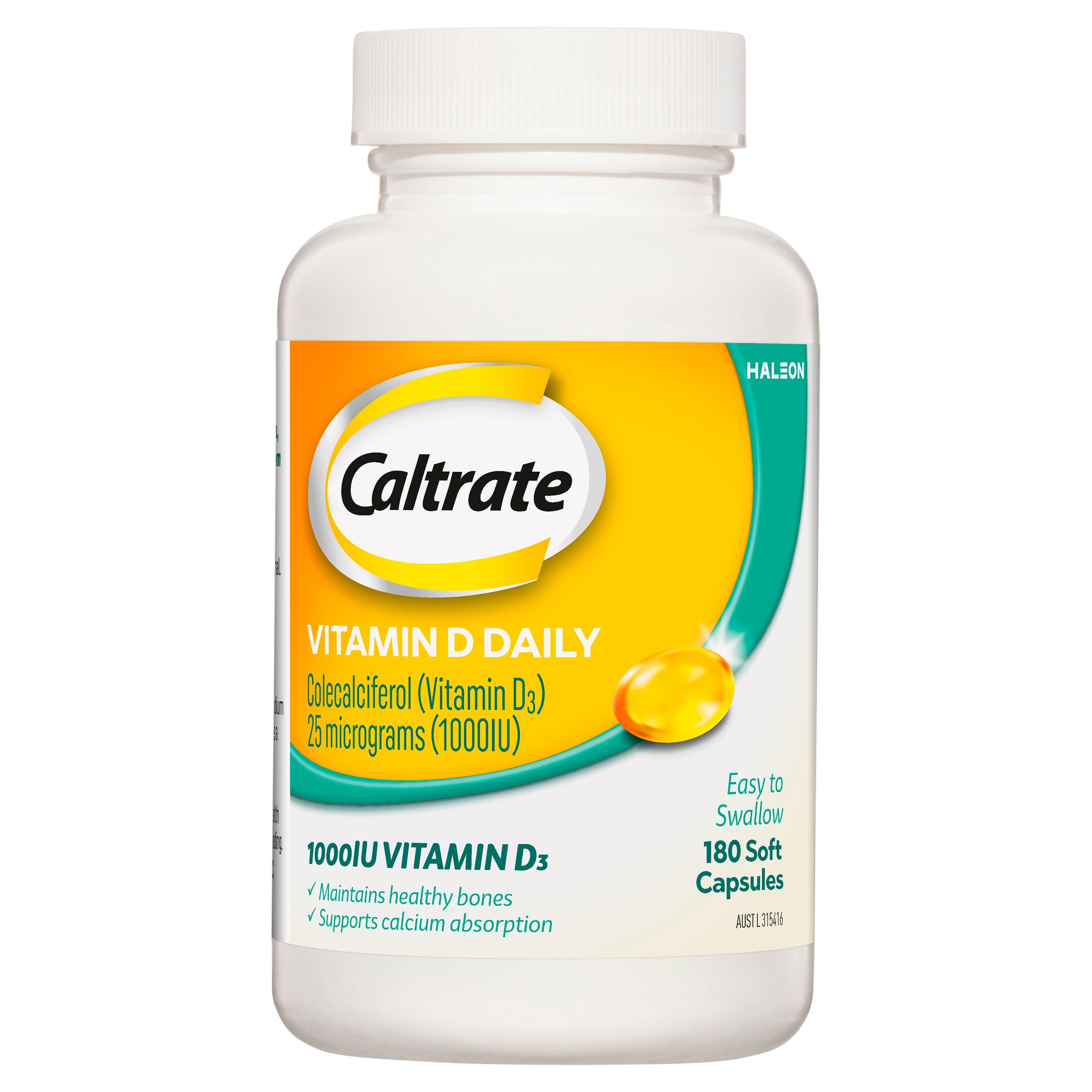 Caltrate Vitamin D Daily 180 liquid capsules - Image 1