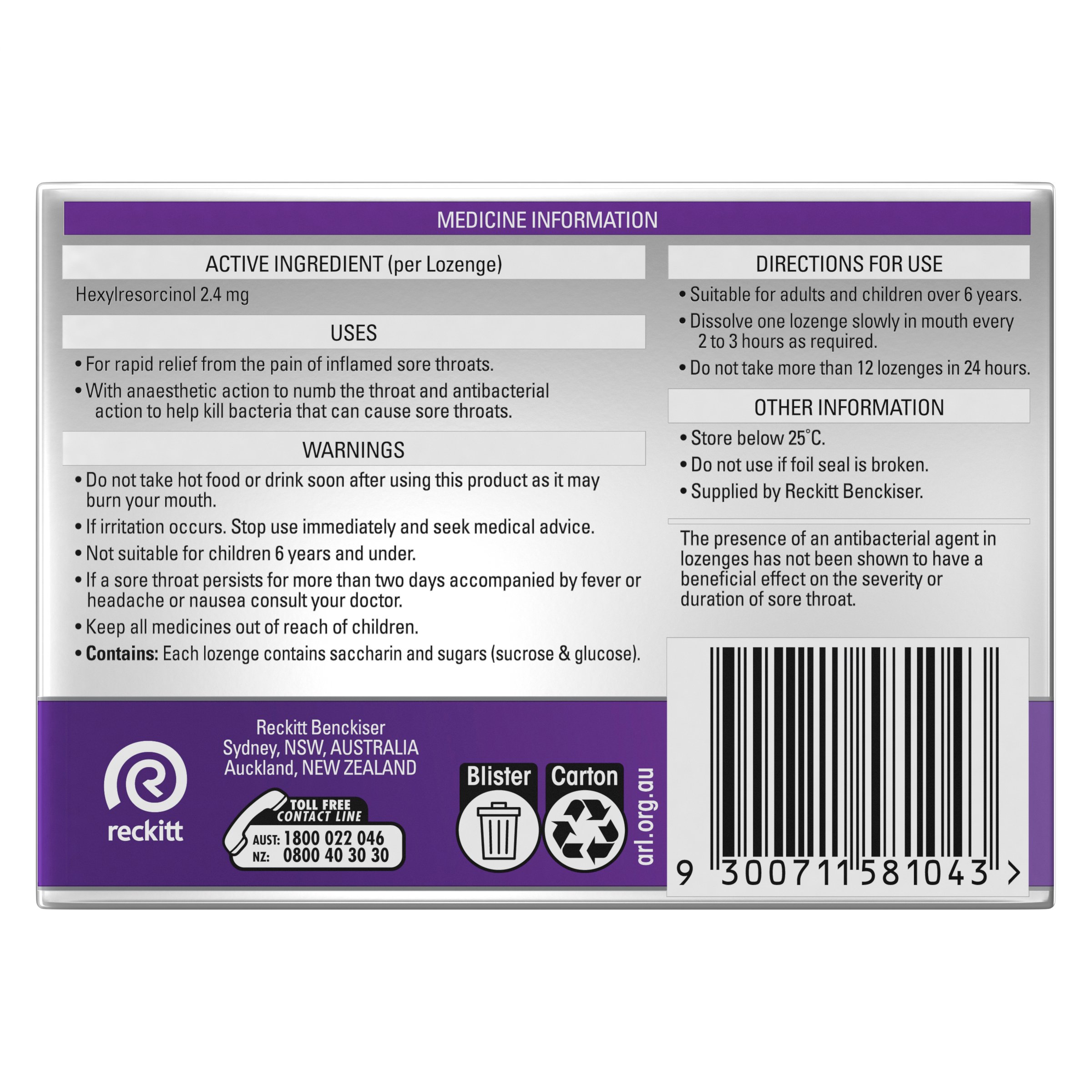 Strepsils Extra Blackcurrant 36 lozenges - Image 2