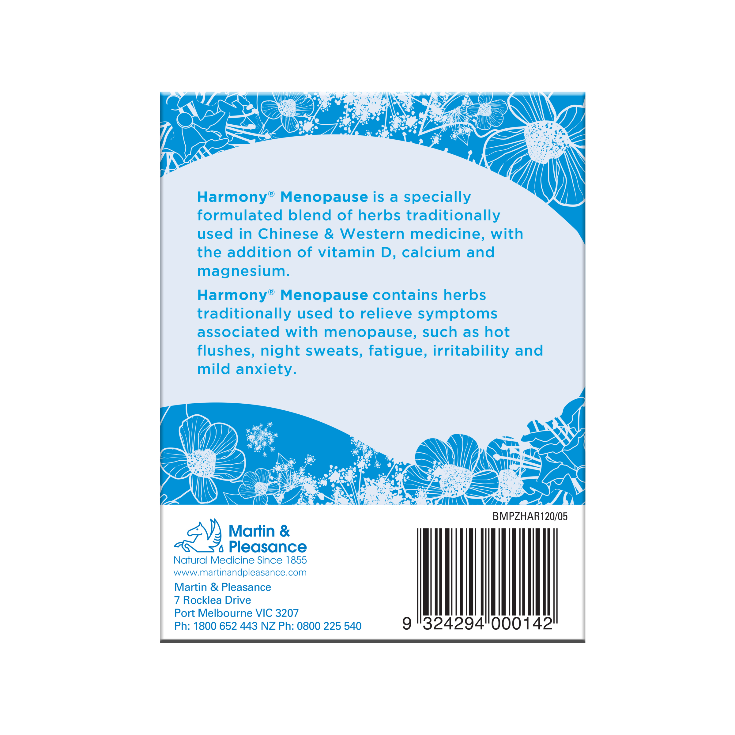 Harmony Menopause 120 tablets - Image 2