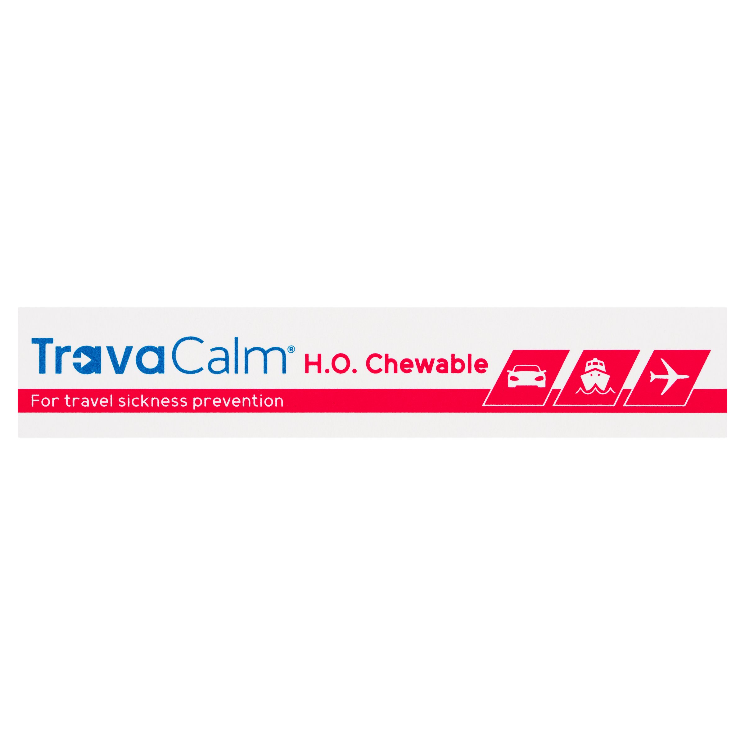 TravaCalm H.O. Travel Sickness Prevention Strawberry Flavoured 10 chewable tablets - Image 4