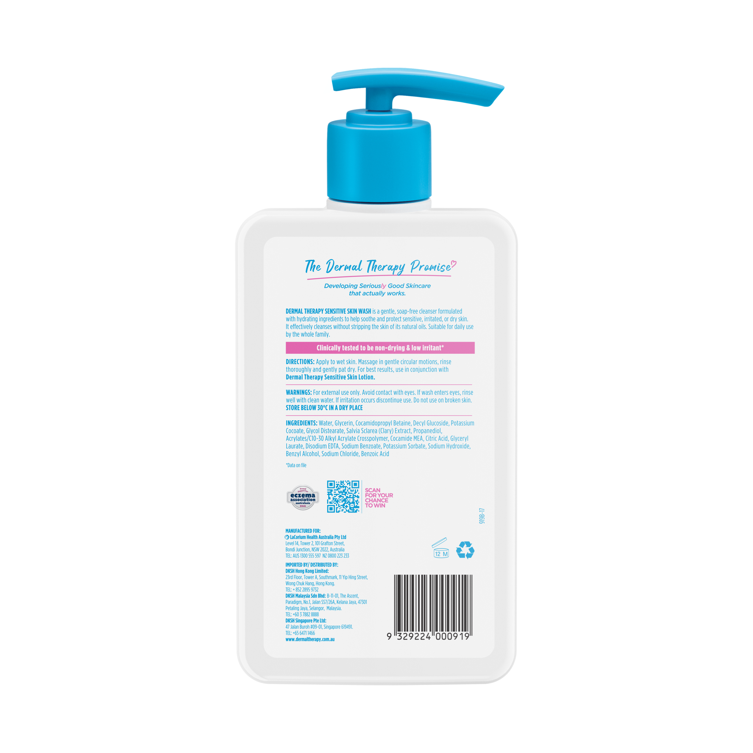 Dermal Therapy Sensitive Skin Wash 1 Litre - Image 2