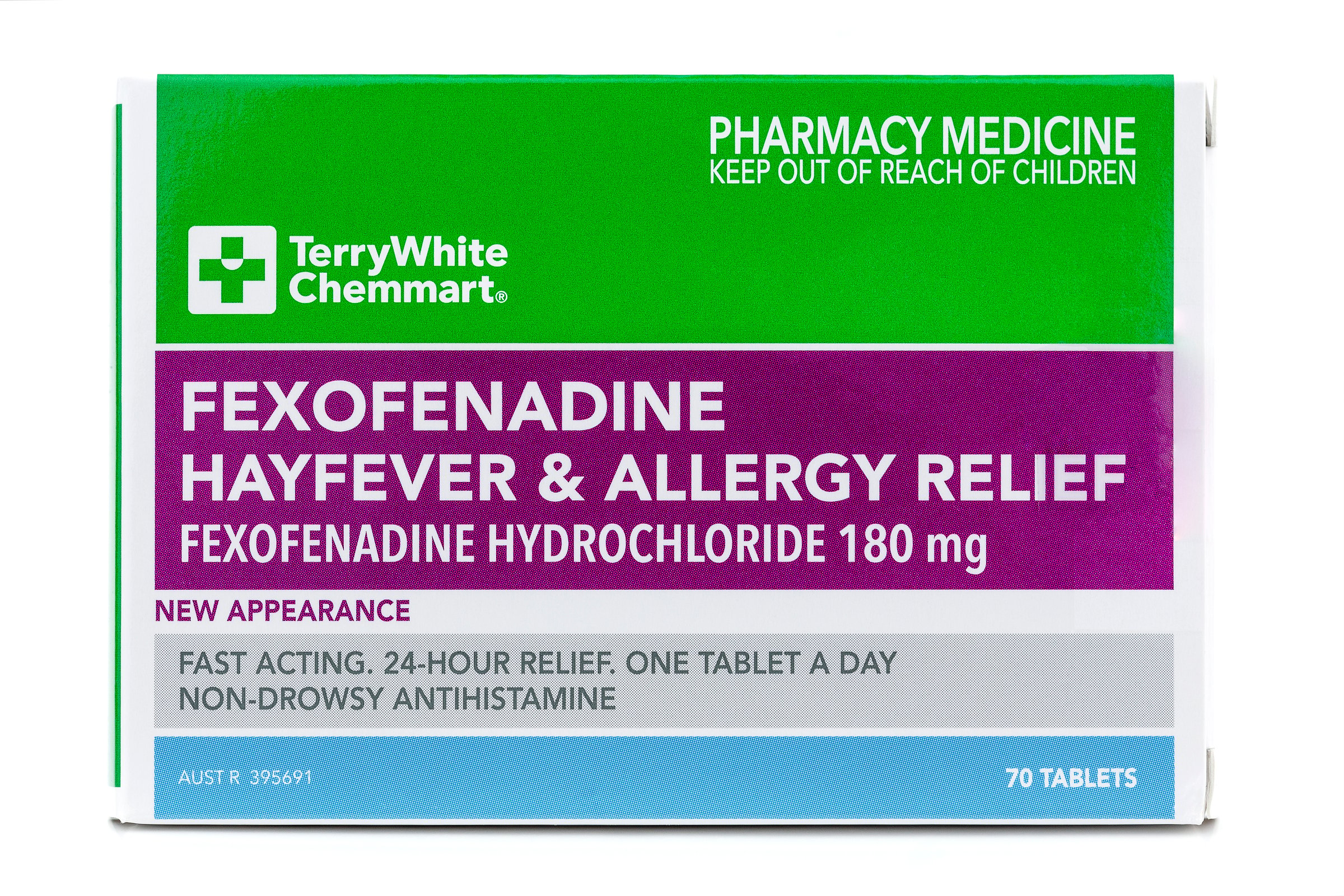 TerryWhite Chemmart Fexofenadine 180mg - 70 tablets - Image 1