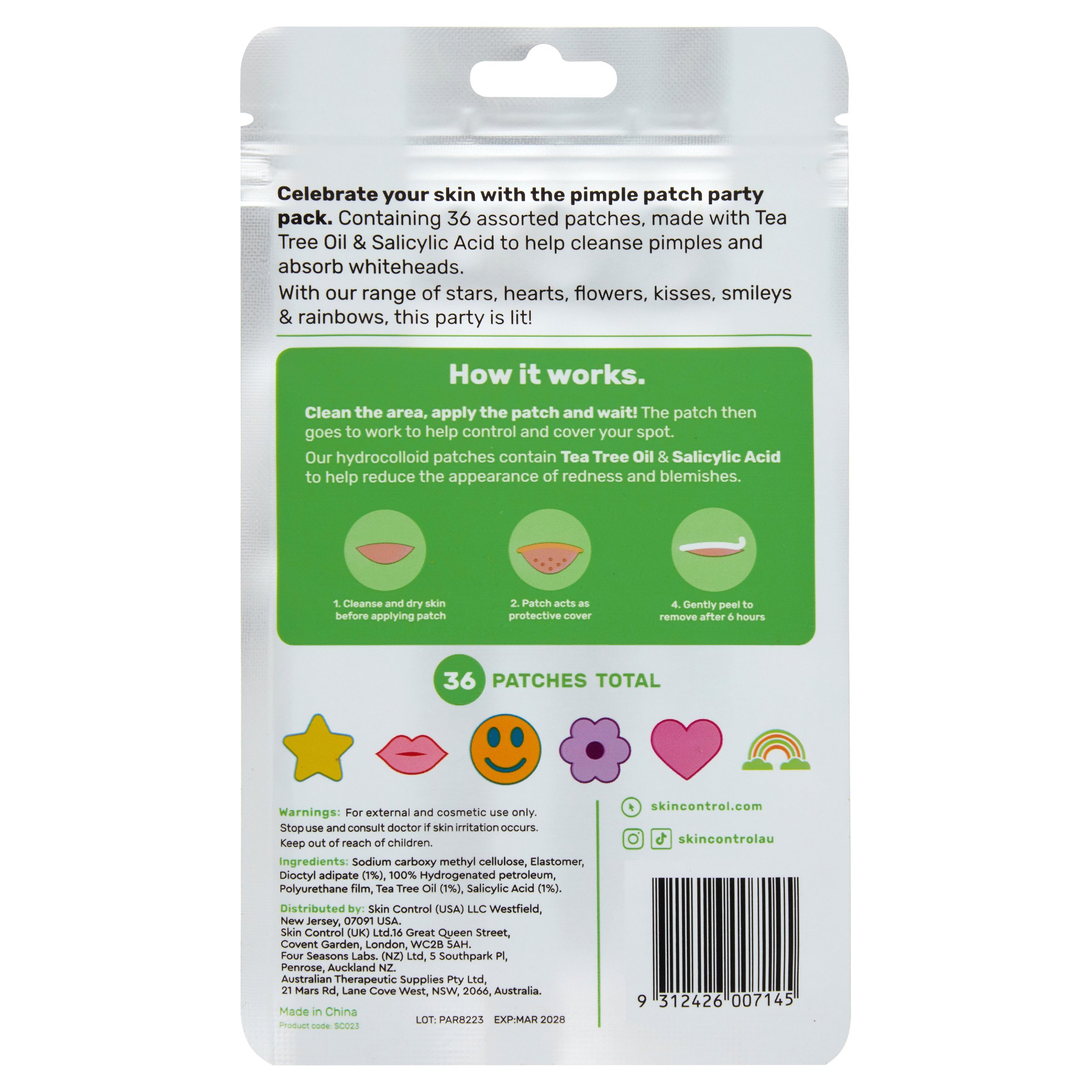 Skin Control Pimple Patch Party Pack 36 patches - Image 2
