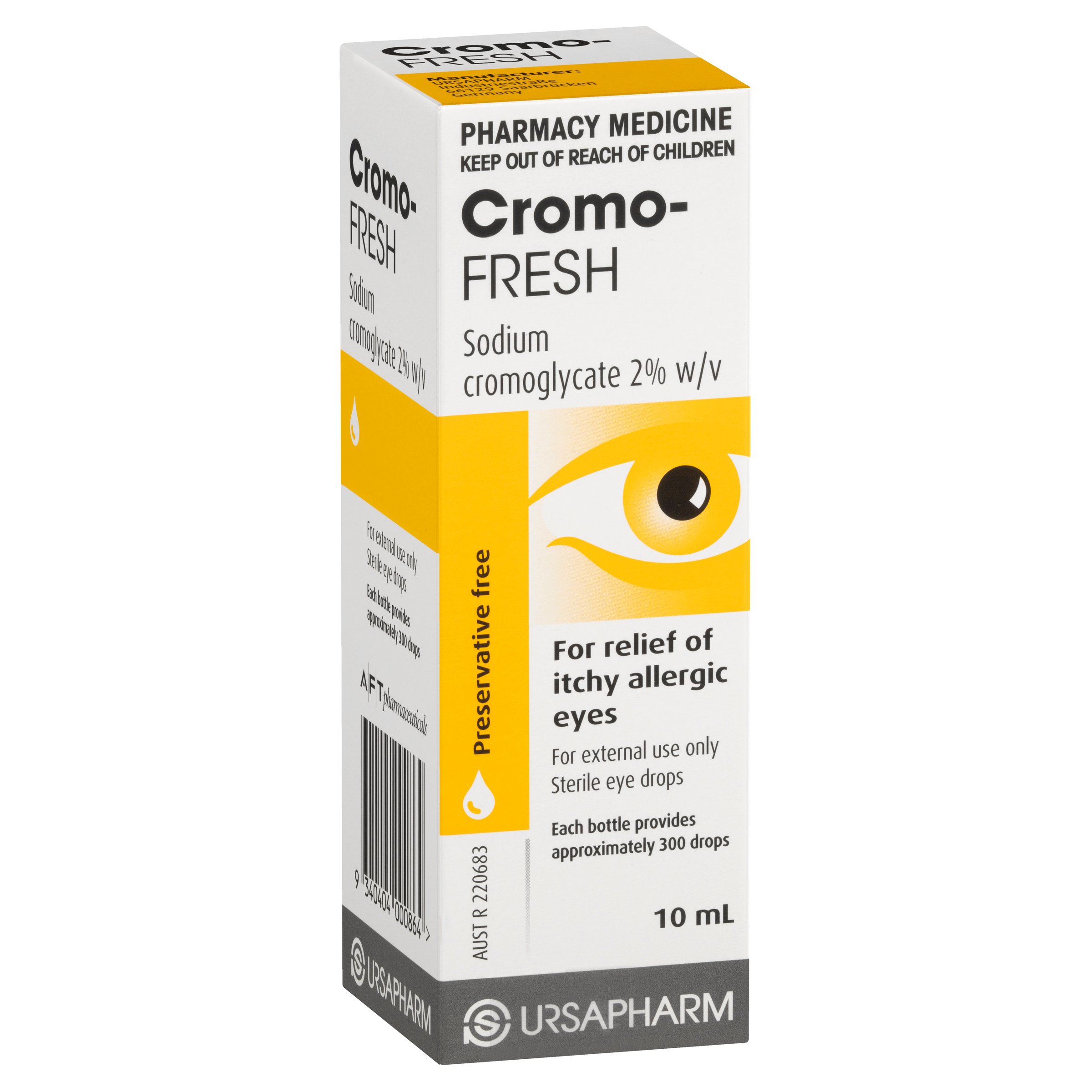 Cromo-Fresh Preservative-Free Allergy Eye Drops 10ml - Image 9