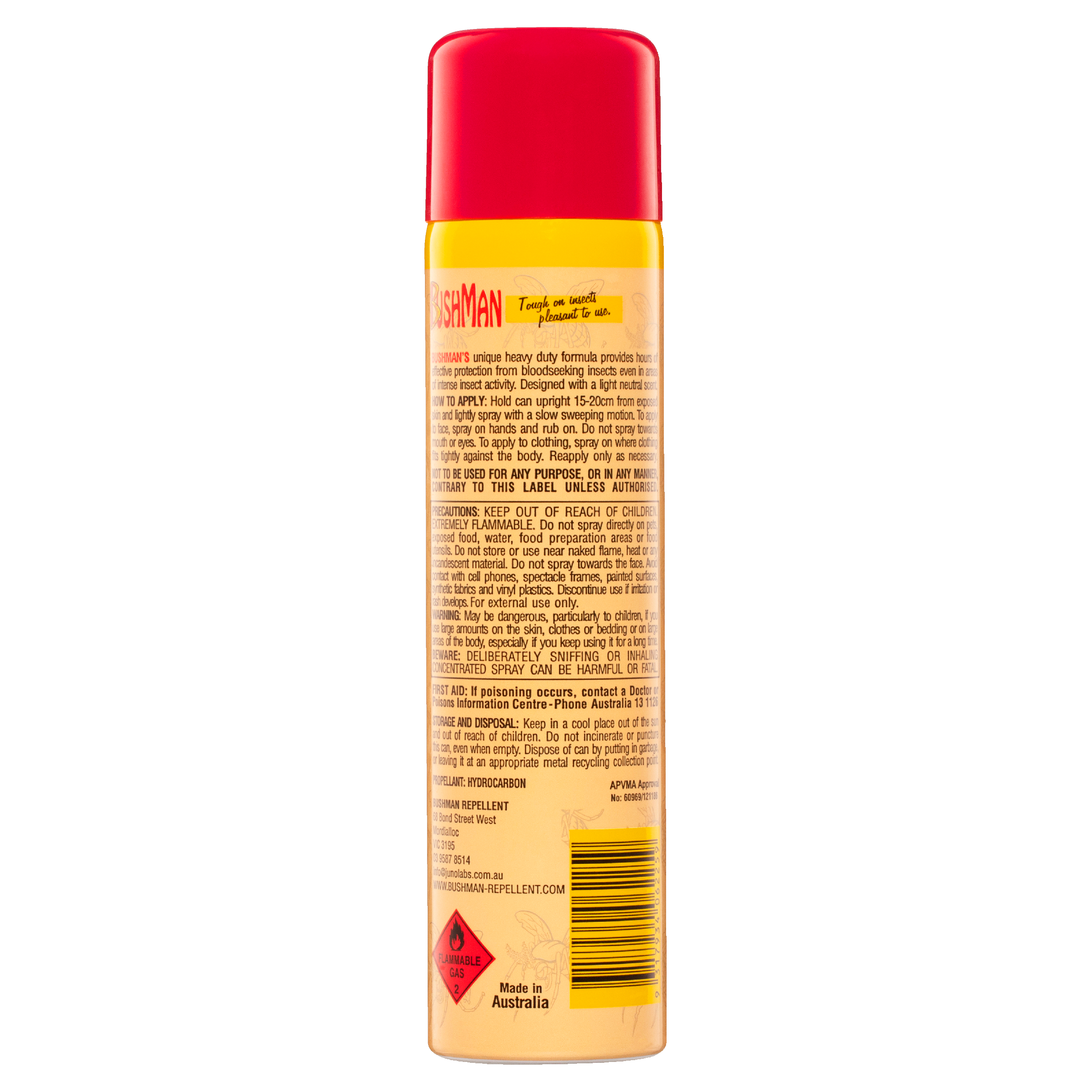 Bushman Repellent Ultra Aerosol 225g - Image 2