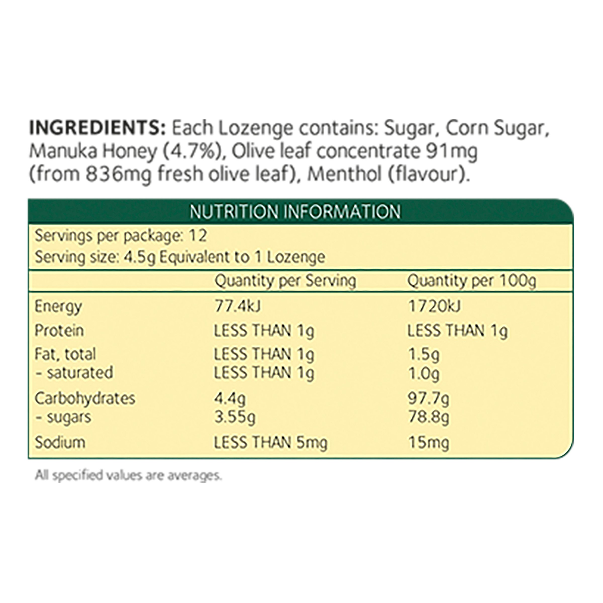Comvita Olive Leaf Extract 12 Lozenges - Image 5