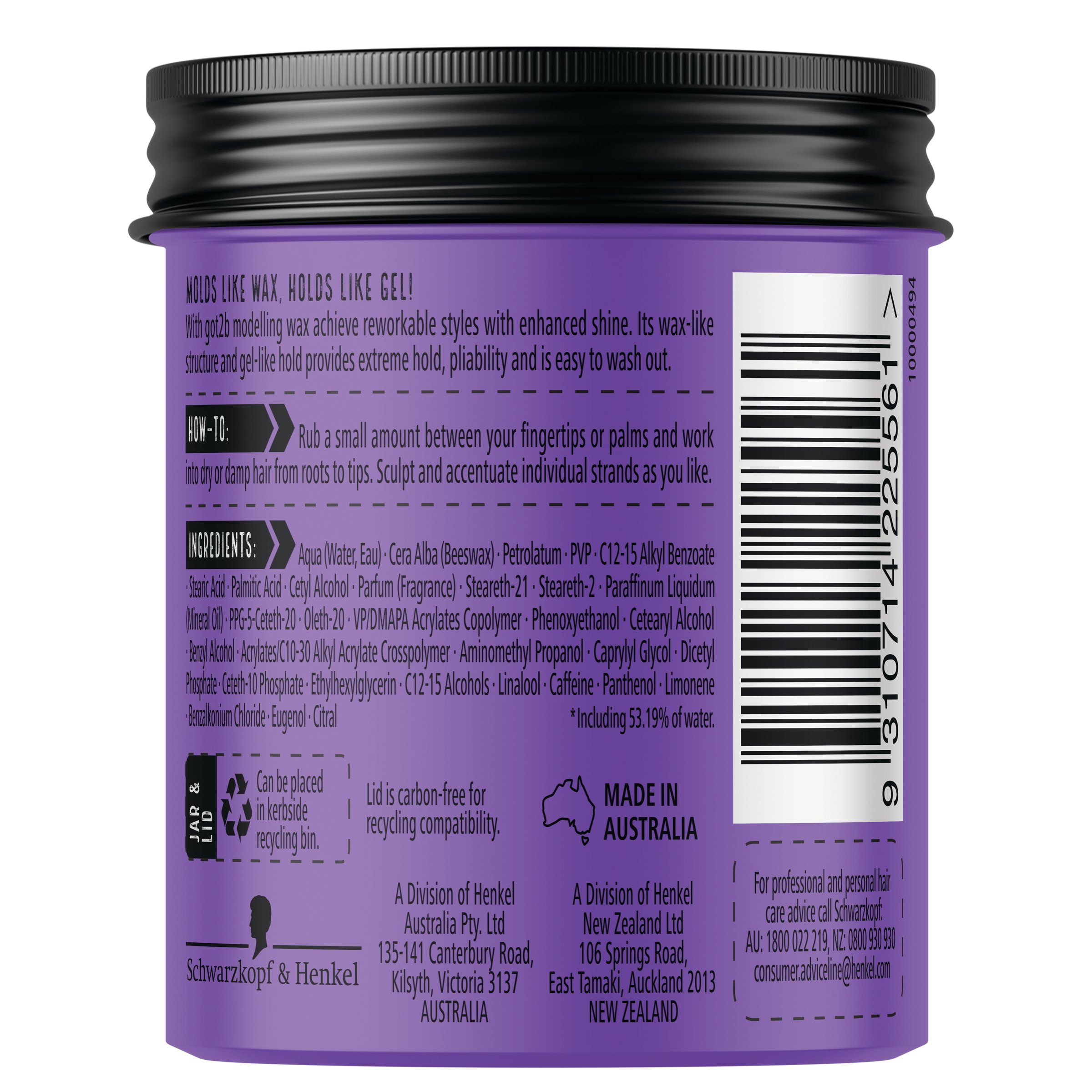 Schwarzkopf Got2B Modelling Wax 100ml - Image 2