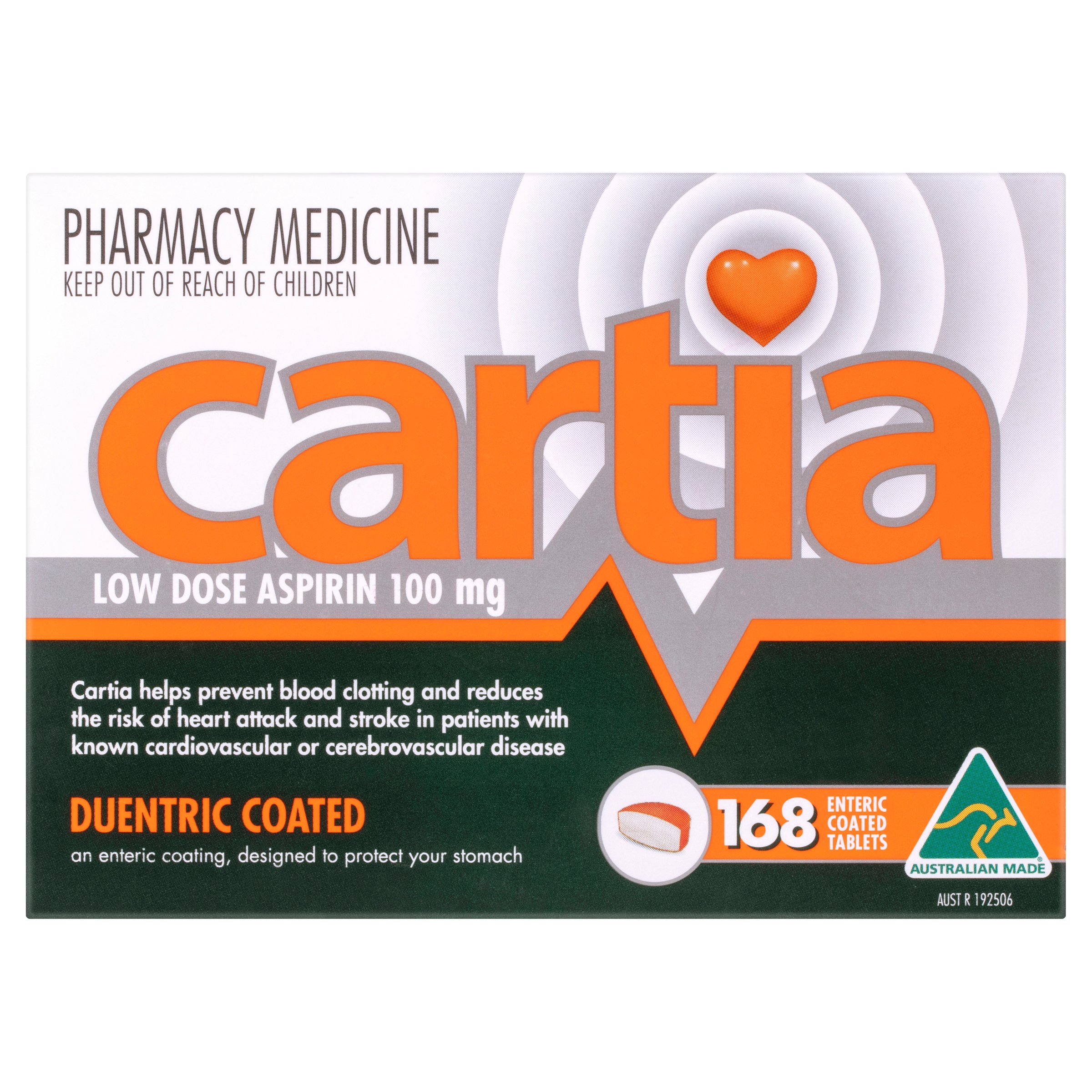 Cartia 100mg - 168 tablets - Image 1