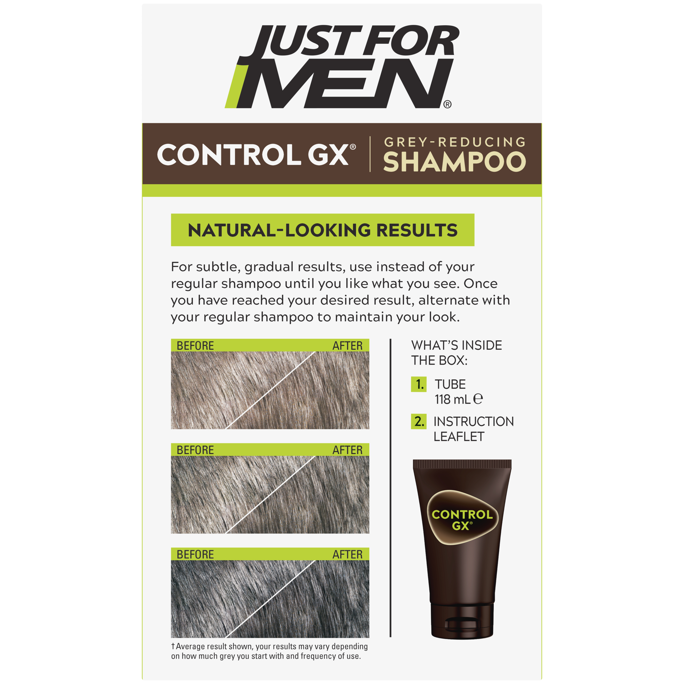 Just For Men Control GX Regular Shampoo 118ml - Image 2