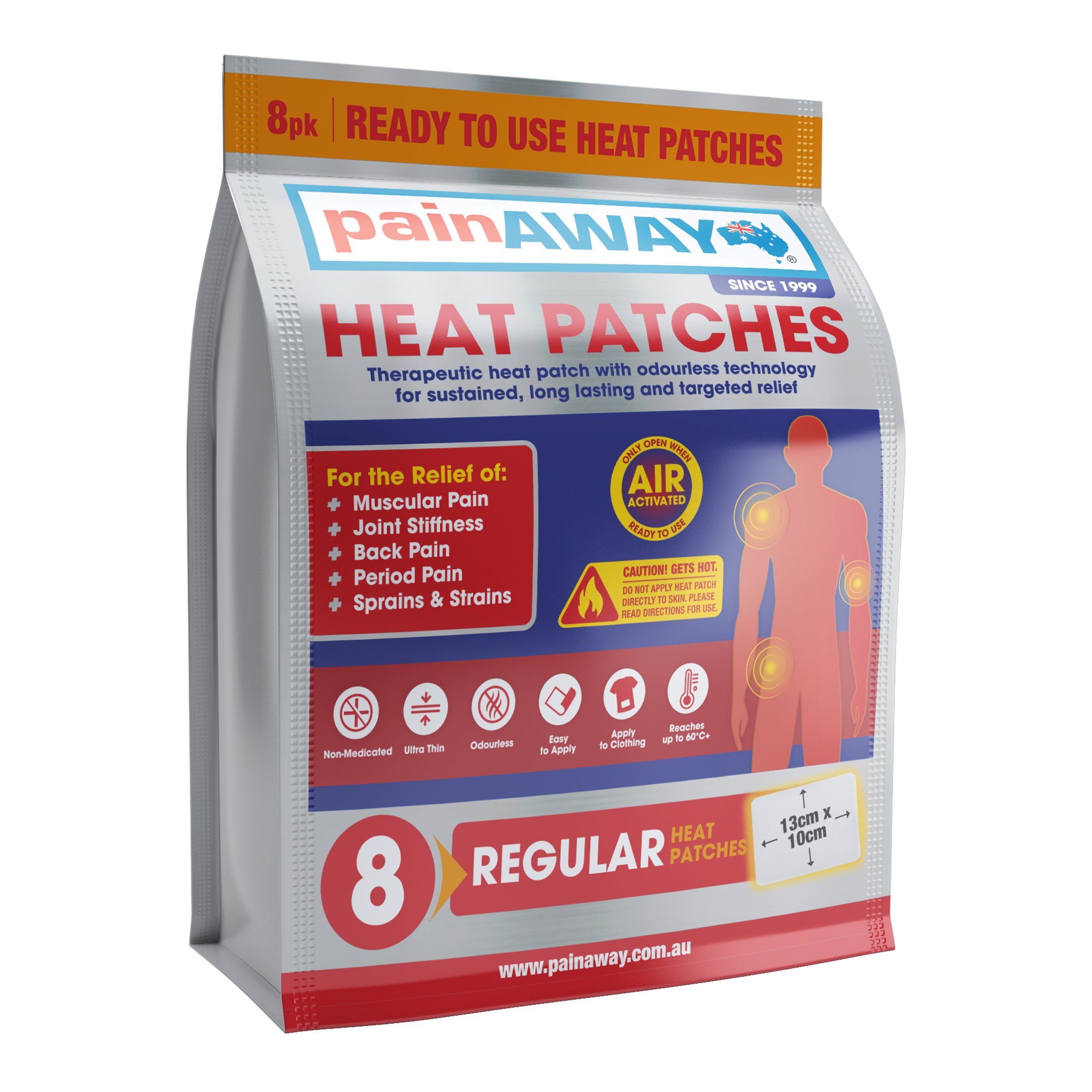 Pain Away Heat Patches Regular 8 pack - Image 5
