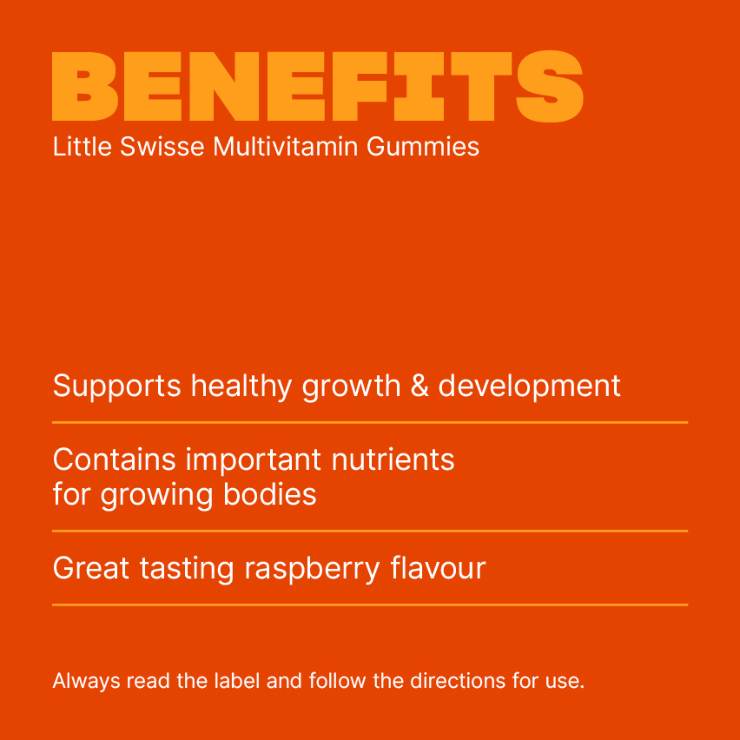 Swisse Little Swisse Multivitamin Gummies 50 pastilles - Image 4