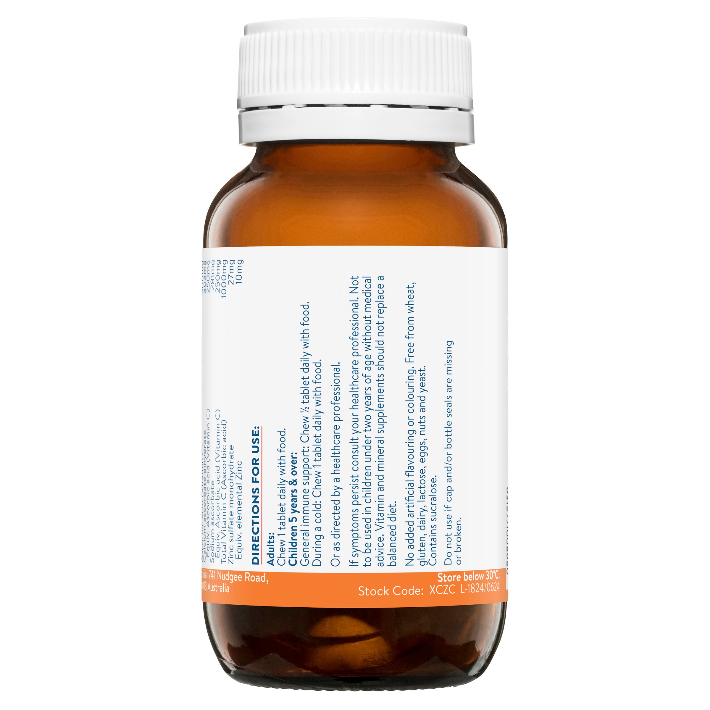 Ethical Nutrients Extra C Zingles Orange 50 chewable tablets - Image 2