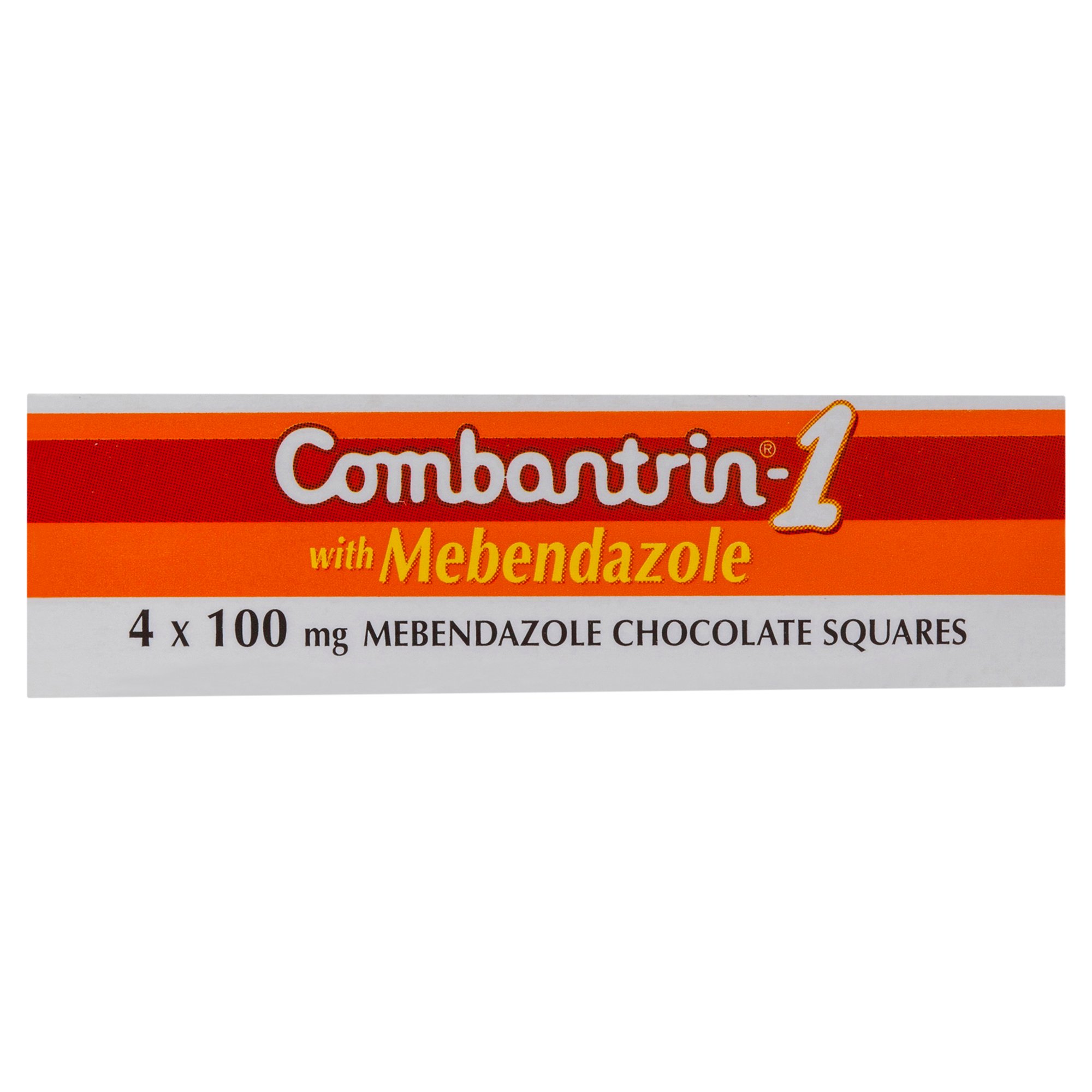 Combantrin 1 With Mebendazole Chocolate Squares 4 tablets - Image 4