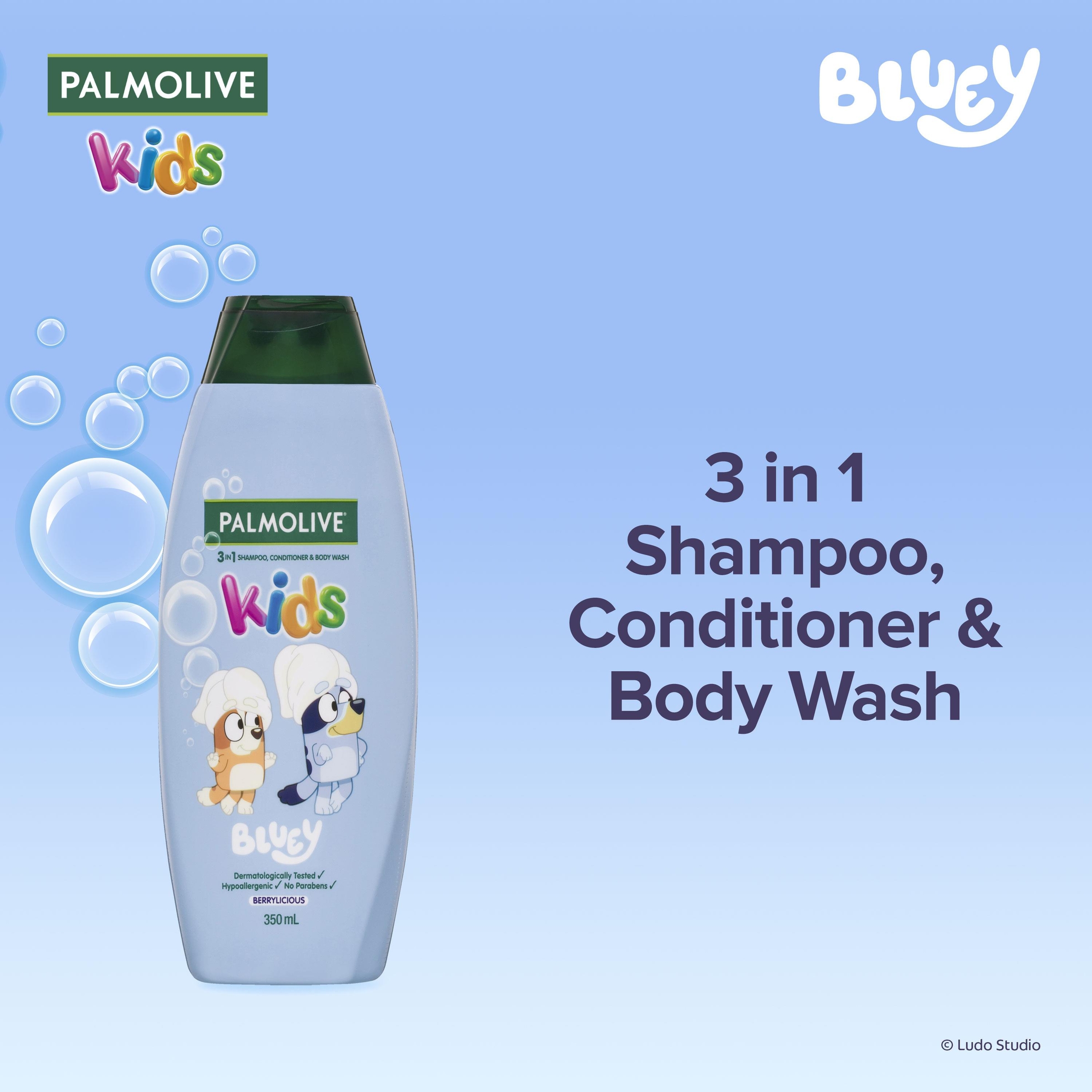 Palmolive 3in1 Bluey Kids Shampoo Conditioner Bodywash 350ml - Image 4