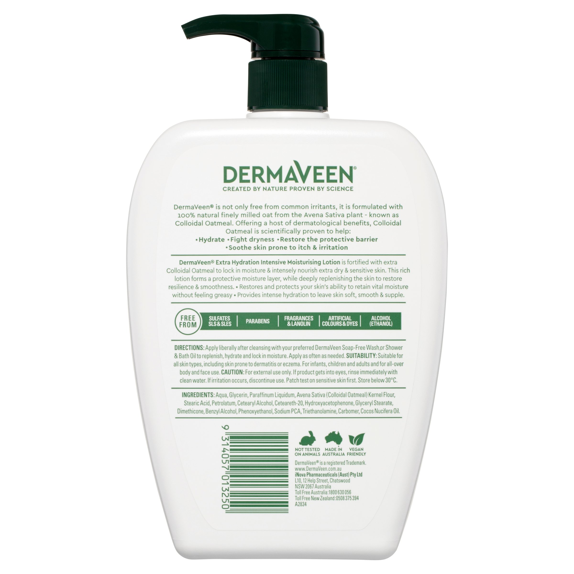 DermaVeen Extra Intensive Moisturising Lotion 1 litre - Image 2