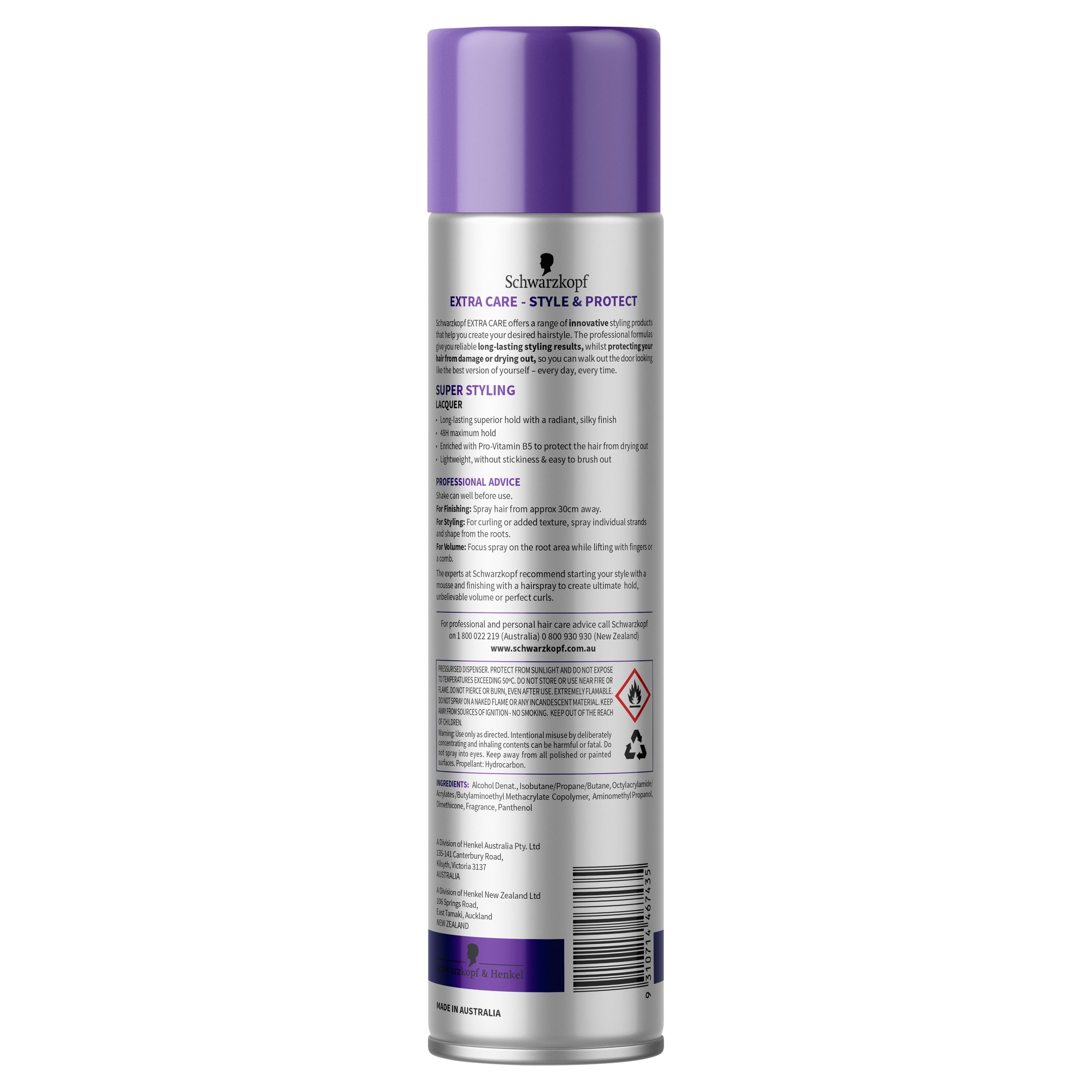 Schwarzkopf EC Super Styling Lacquer 250g - Image 2