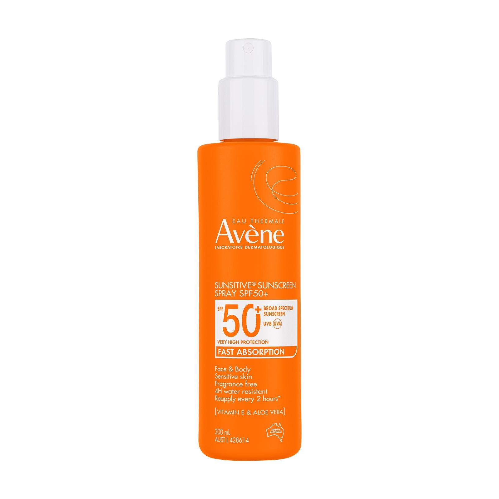 Avene Sunsitive Sunscreen Spray SPF 50+ 200ml - Image 1