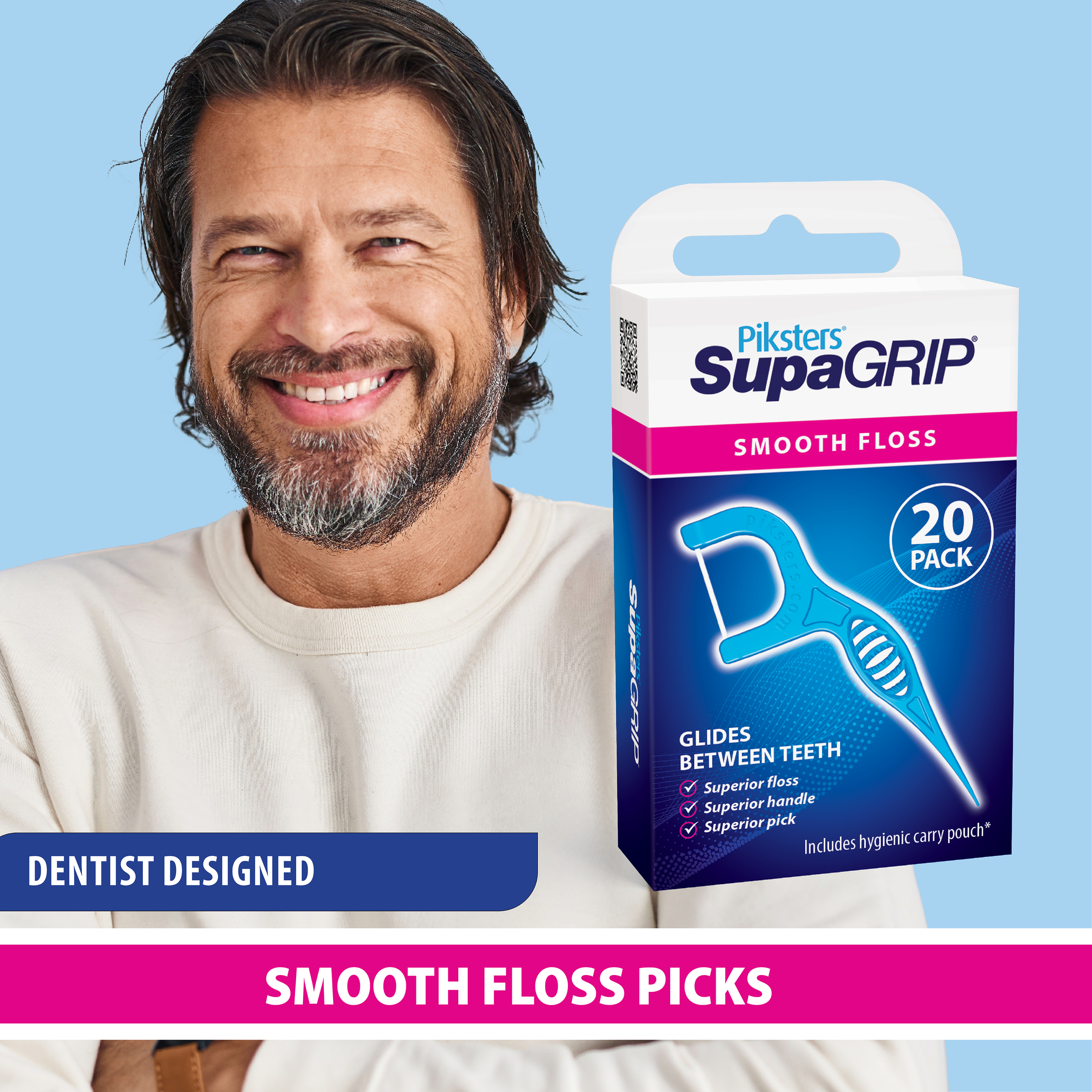 Piksters® SupaGRIP™ Floss Picks 20pk - Image 5