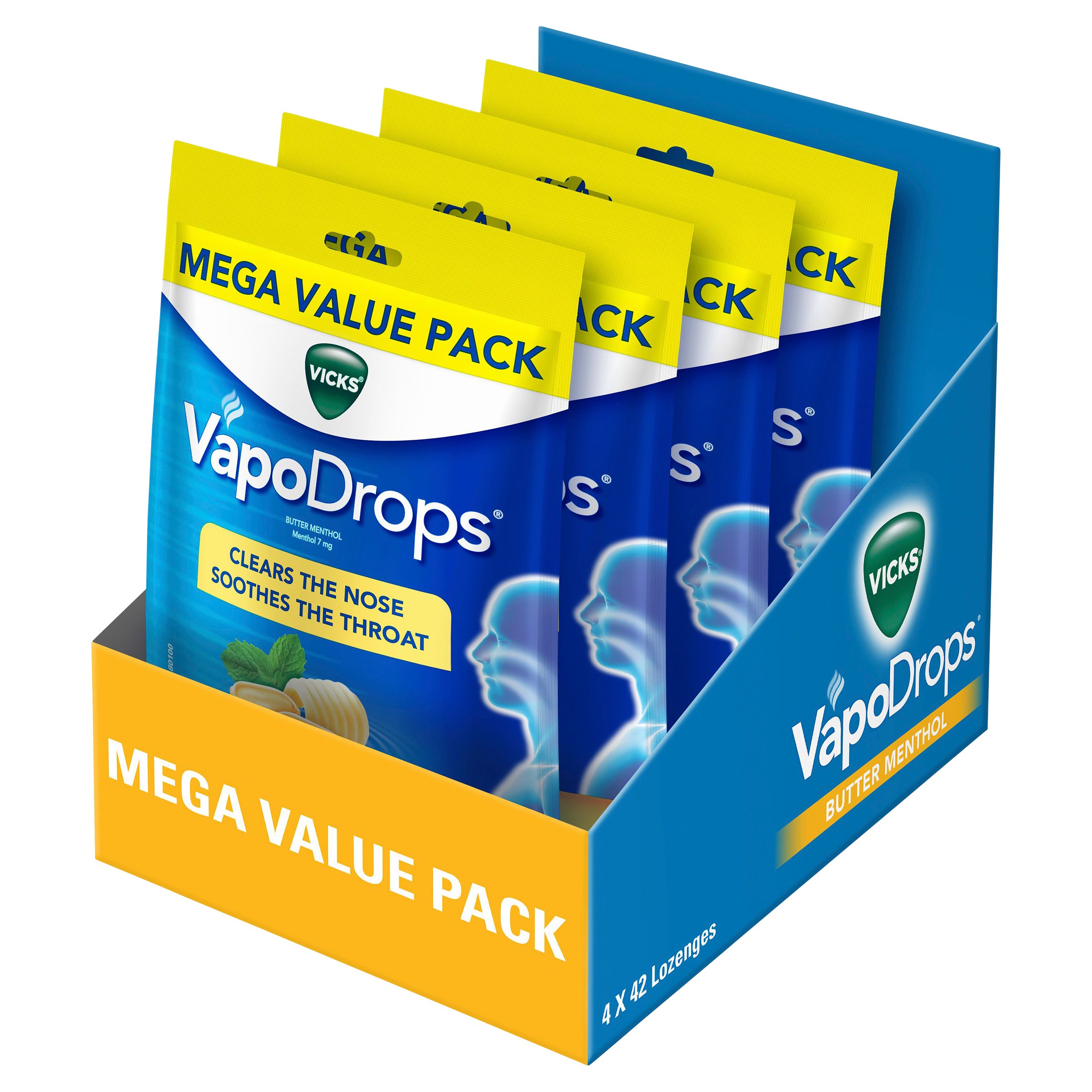 Vicks Vapodrops Butter Menthol 42 lozenges - Image 5