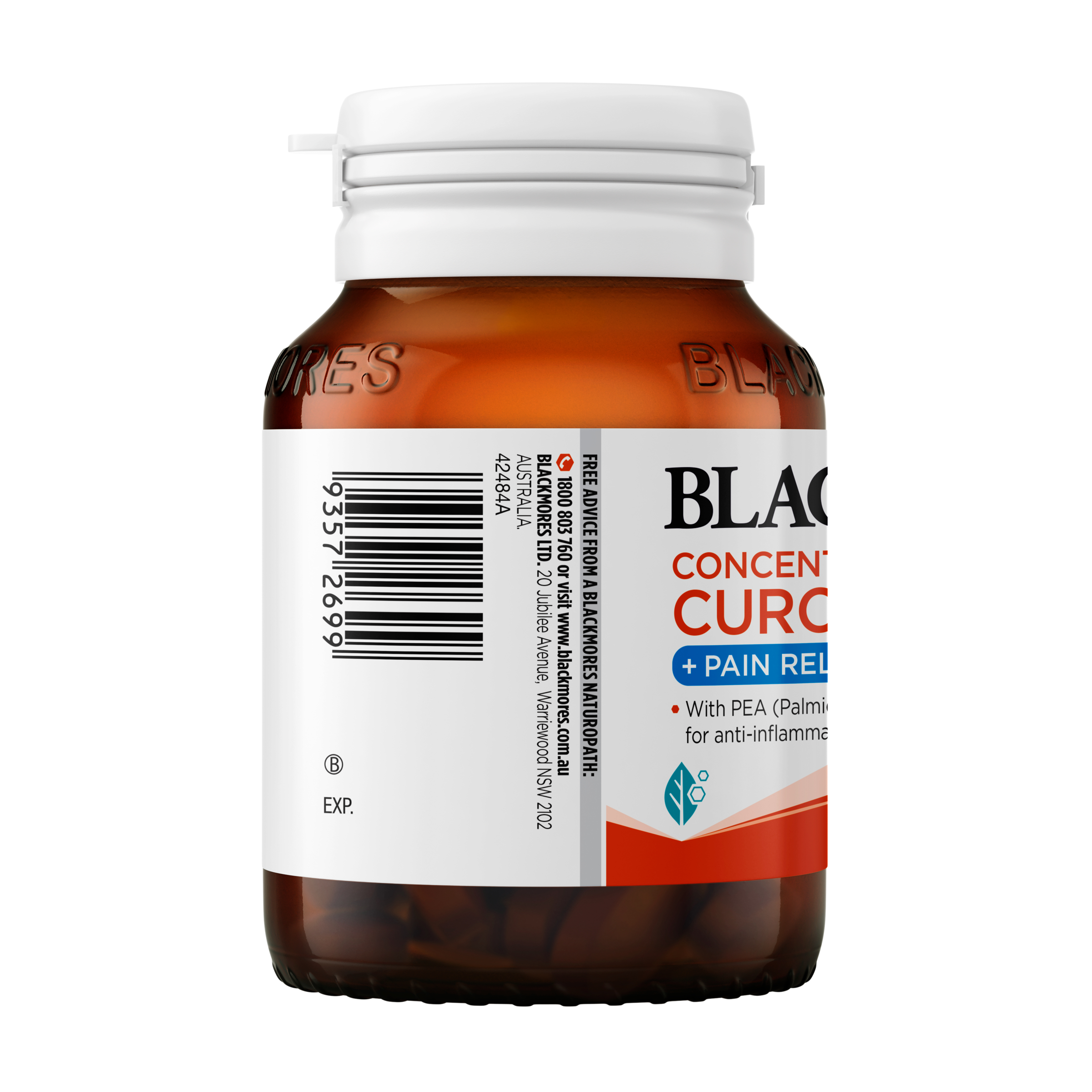 Blackmores Concentrated Curcumin + Pain Relief 40 tablets - Image 3