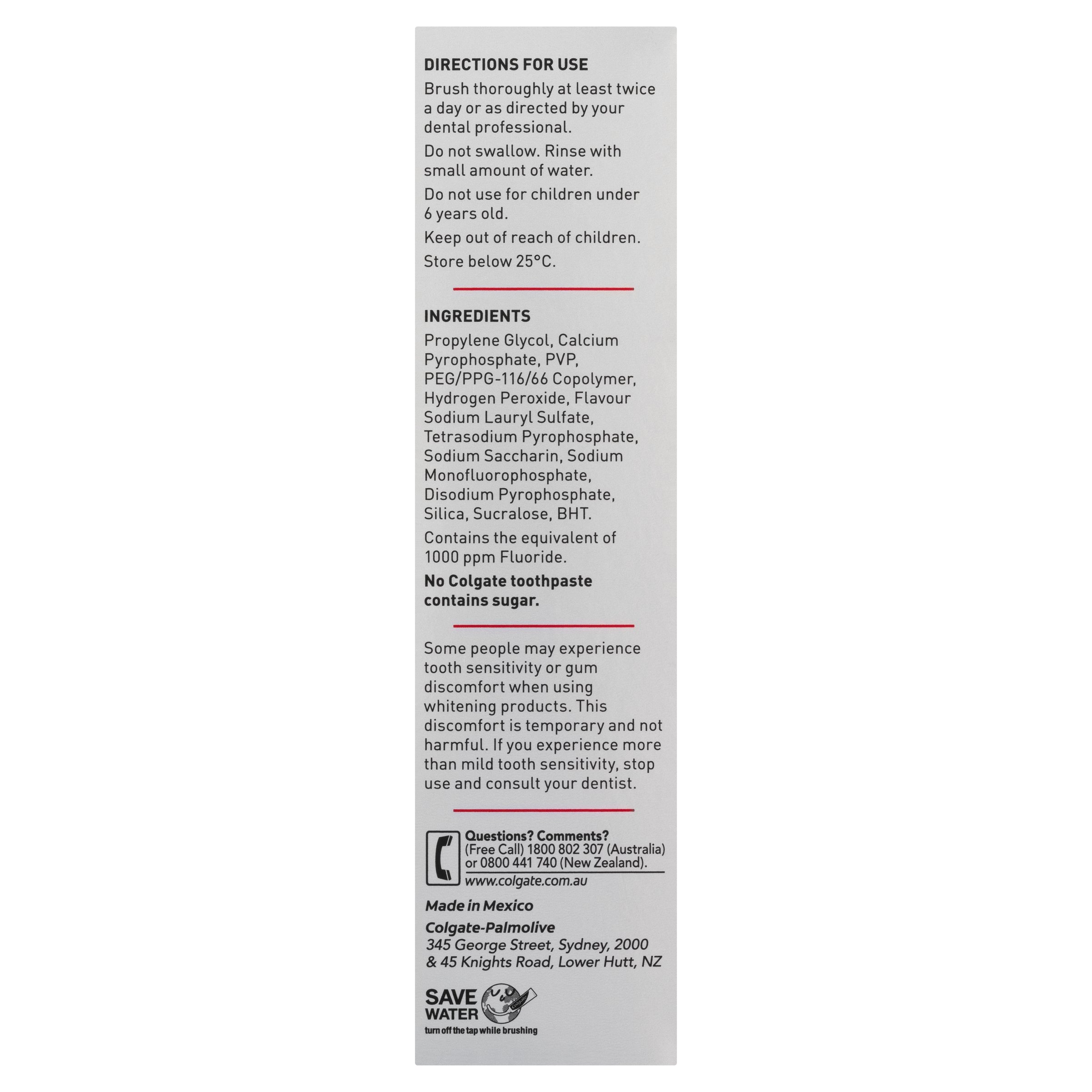 Colgate Optic White Toothpaste Renewal Lasting Fresh 85g - Image 4
