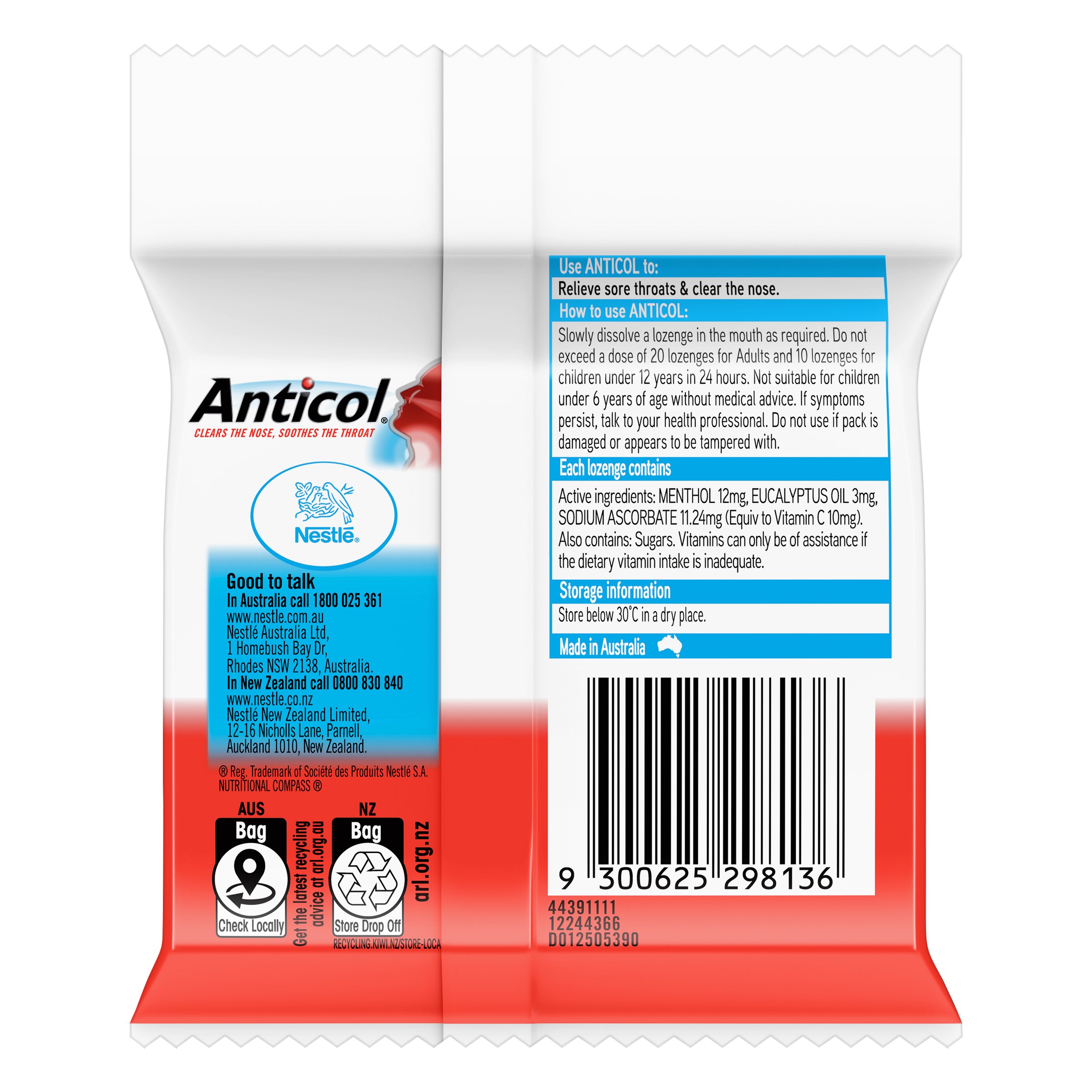 Anticol Stick 10 Lozenges - 3 pack - Image 2