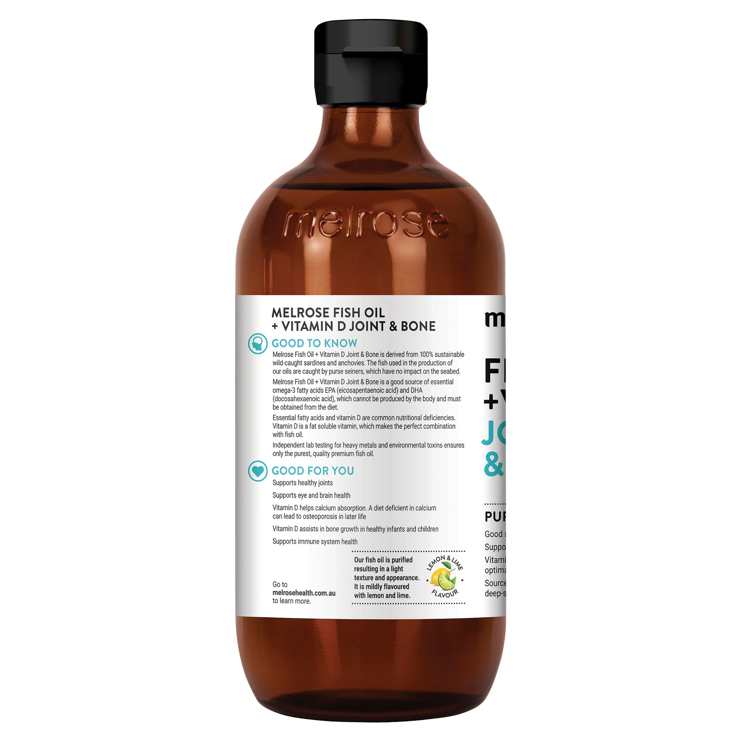 Melrose Fish Oil + Vitamin D Joint & Bone 500ml - Image 2