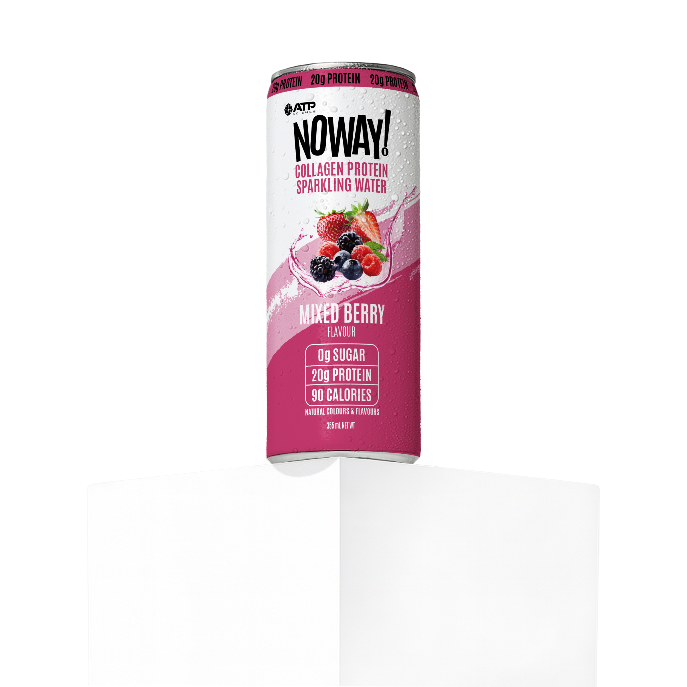 Noway Collagen Protein Water Sparkling Mixed Berry 355 ml - Image 1