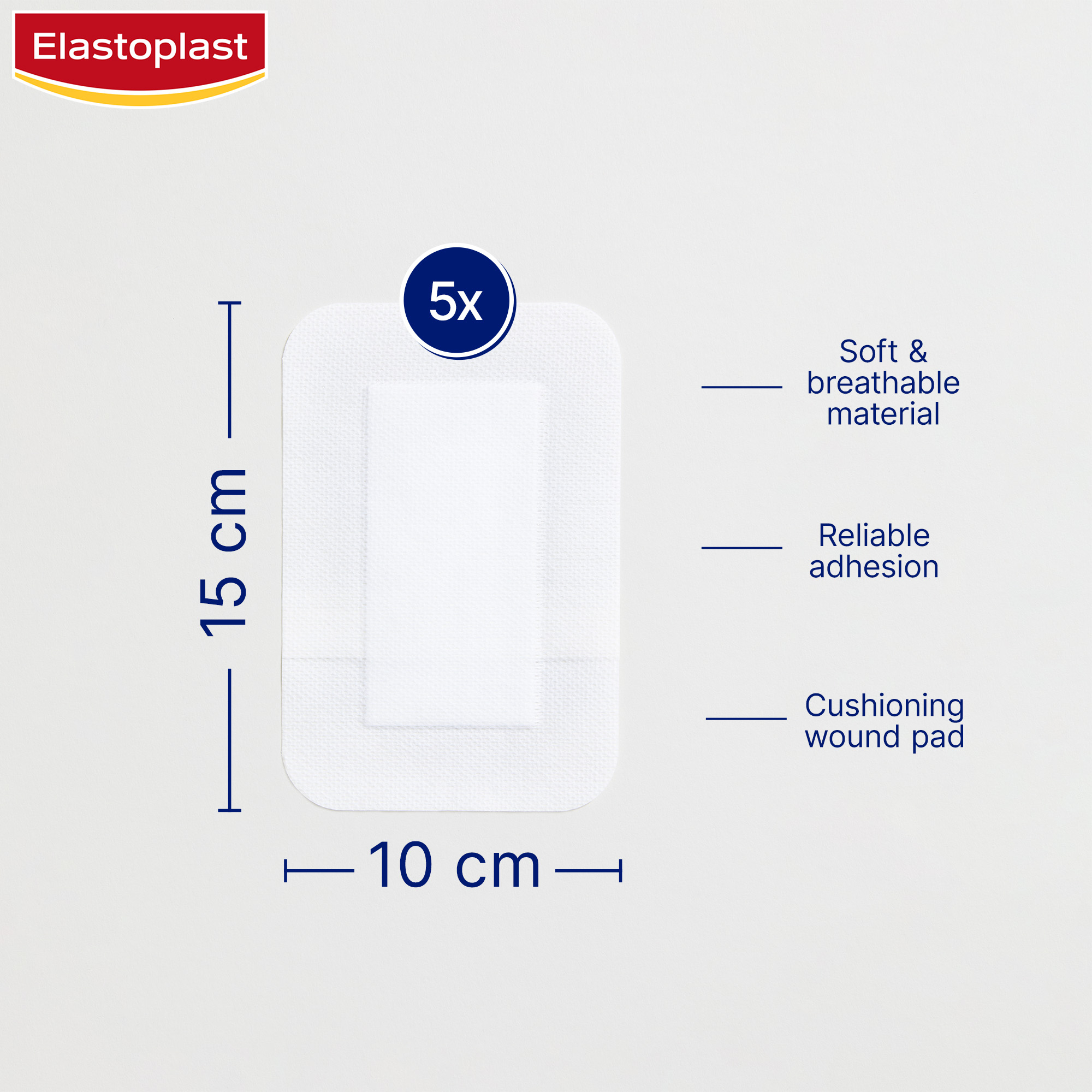 Elastoplast Sensitive 3XL 10cm X 15cm - 1 each - Image 6