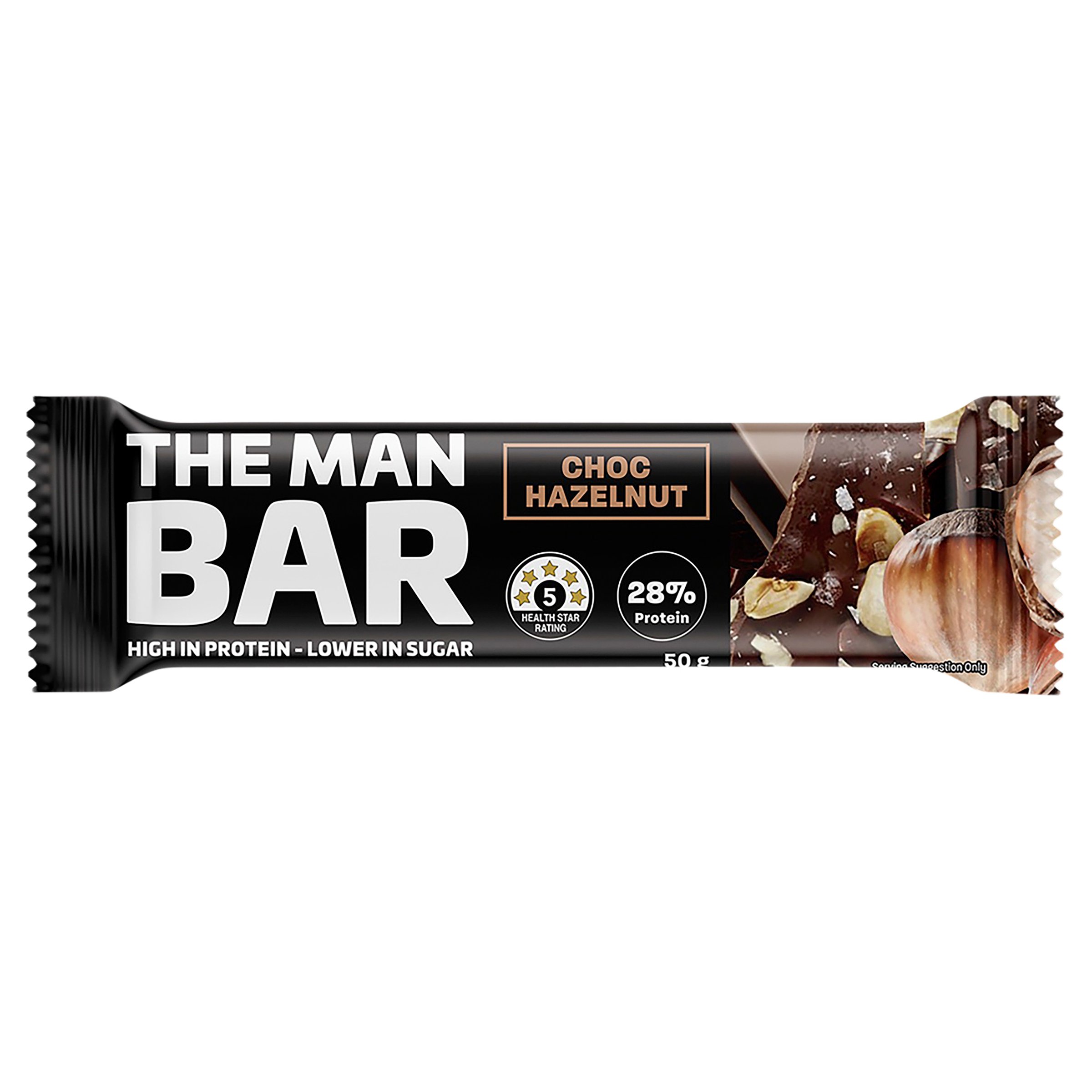 The Man Bar Choc Hazelnut 50g - Image 1