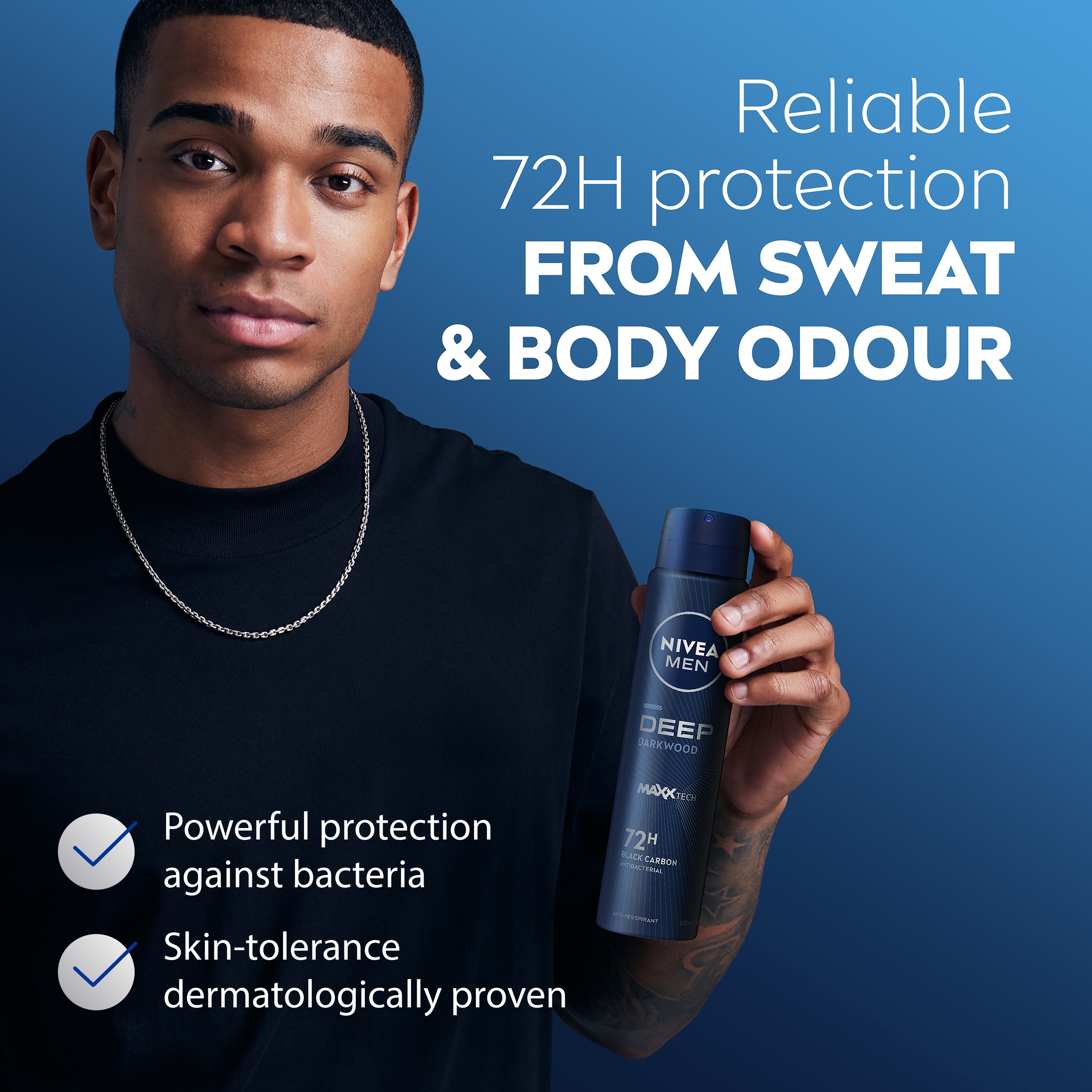 Nivea Men Deodorant Spray Deep 250ml - Image 7