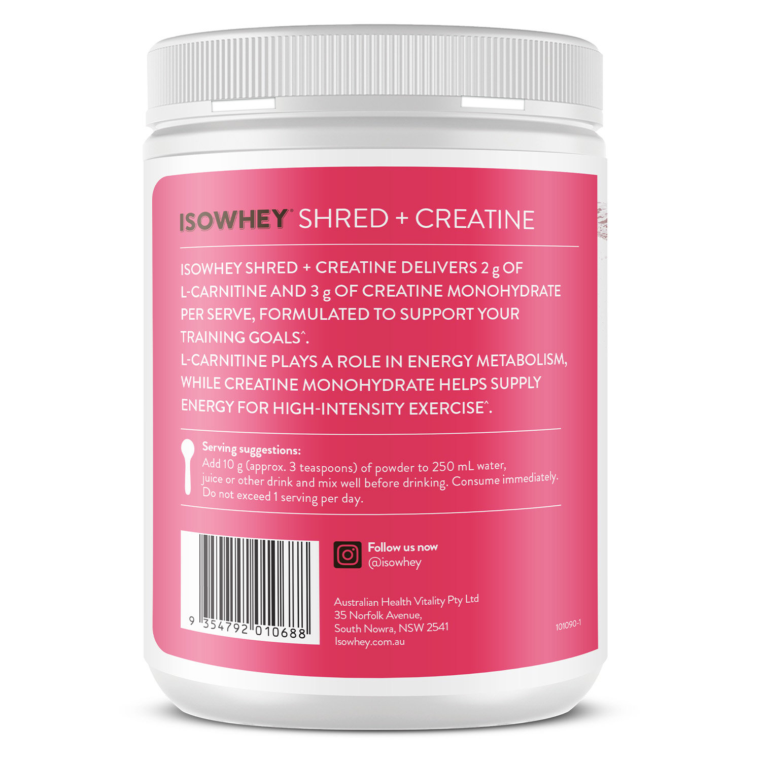 Isowhey Shred + Creatine 300g - Image 2