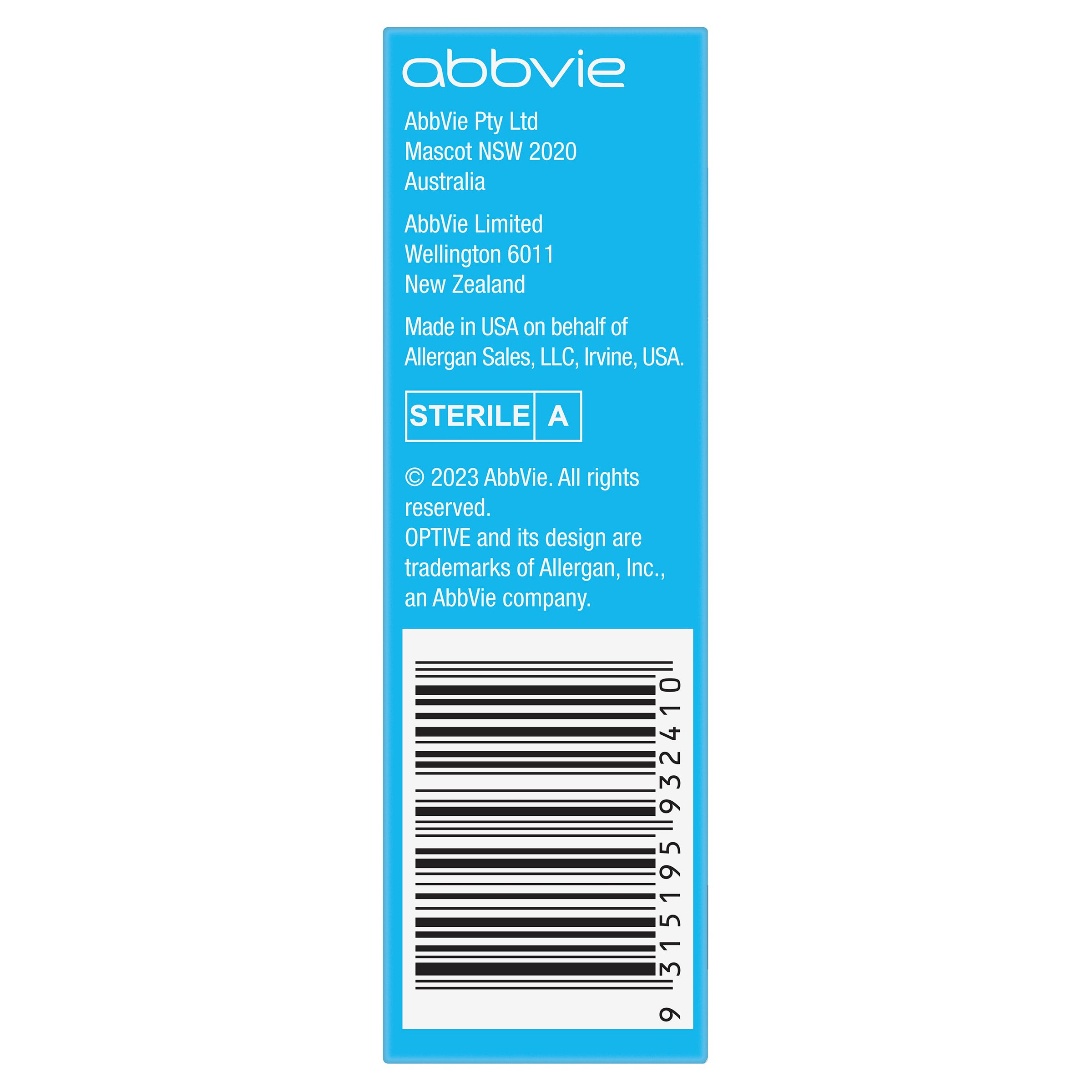 Optive Lubricant Eye Drops 15ml - Image 3