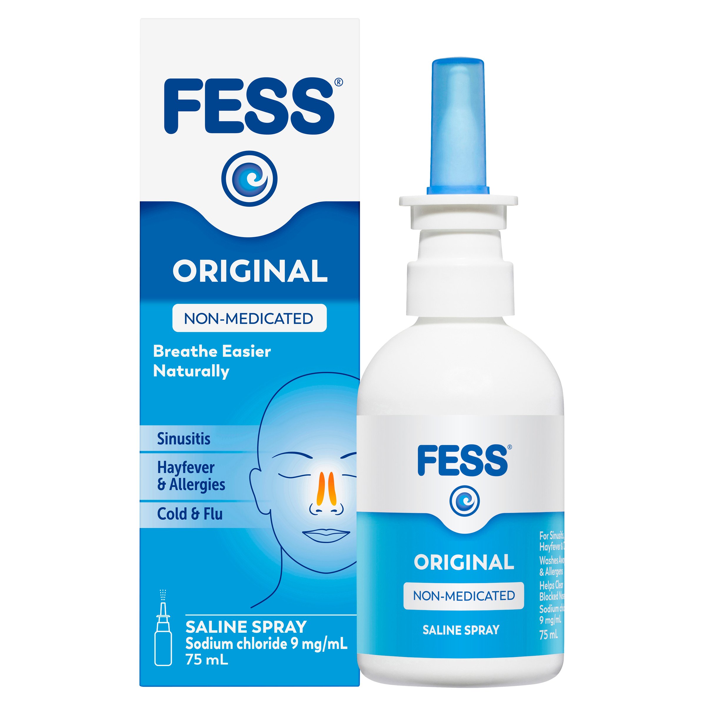 Fess Saline Nasal Spray 75ml - Image 6