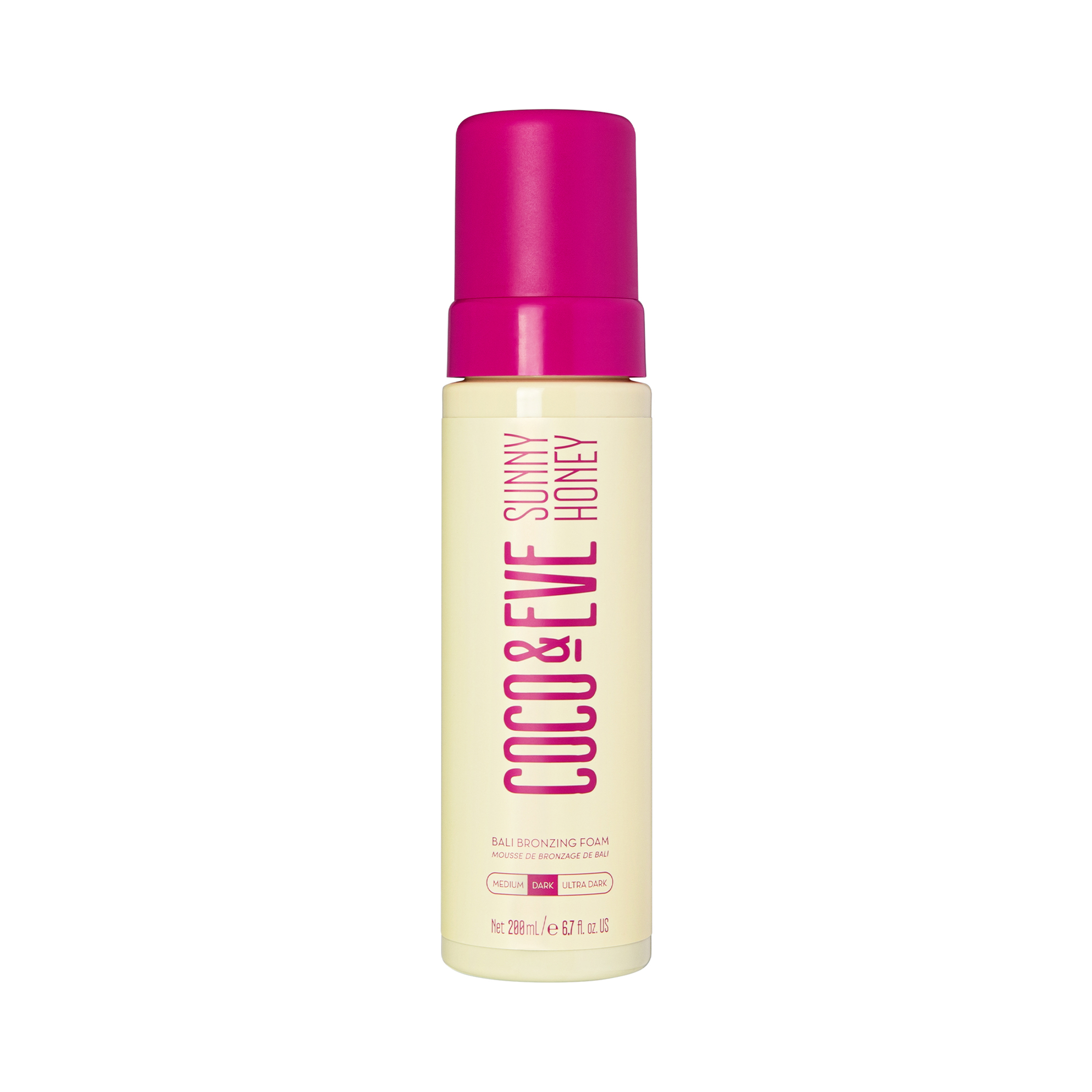 Coco & Eve Sunny Honey Bali Bronzing Foam Dark 200ml - Image 1