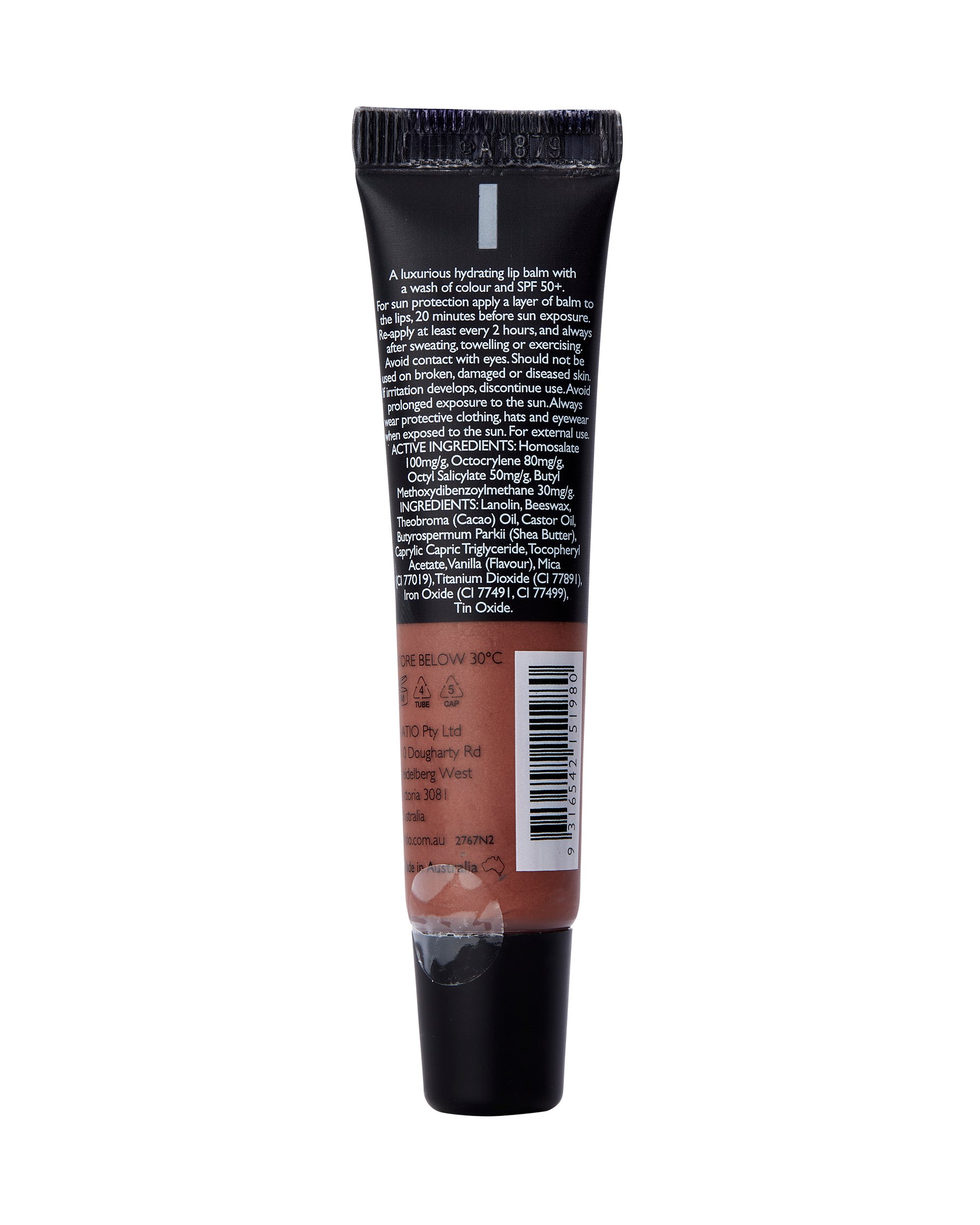 Natio Tinted Lip Balm SPF 50+ Nude 15ml - Image 2