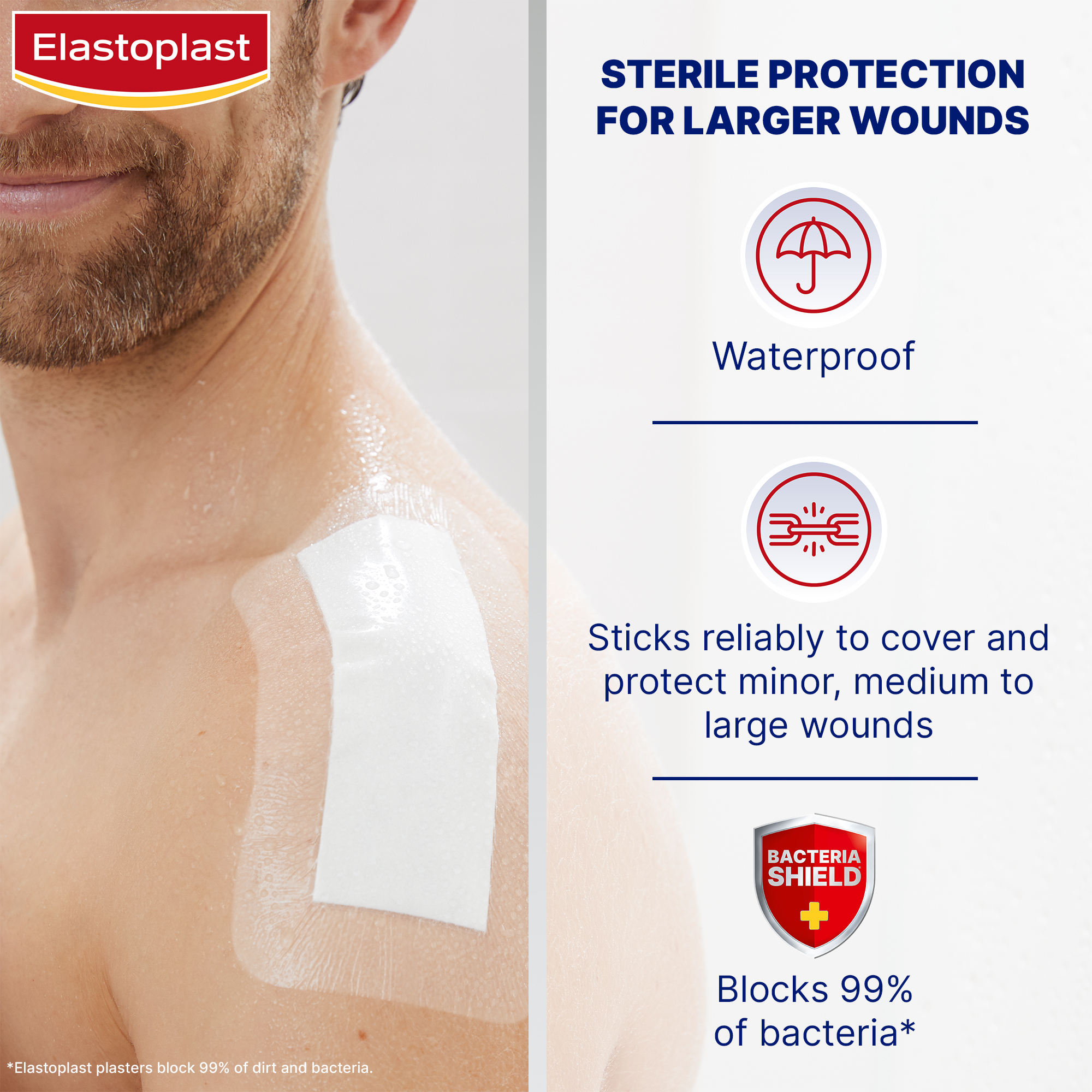 Elastoplast Waterproof 3XL 10cm X 15cm - 1 each - Image 4