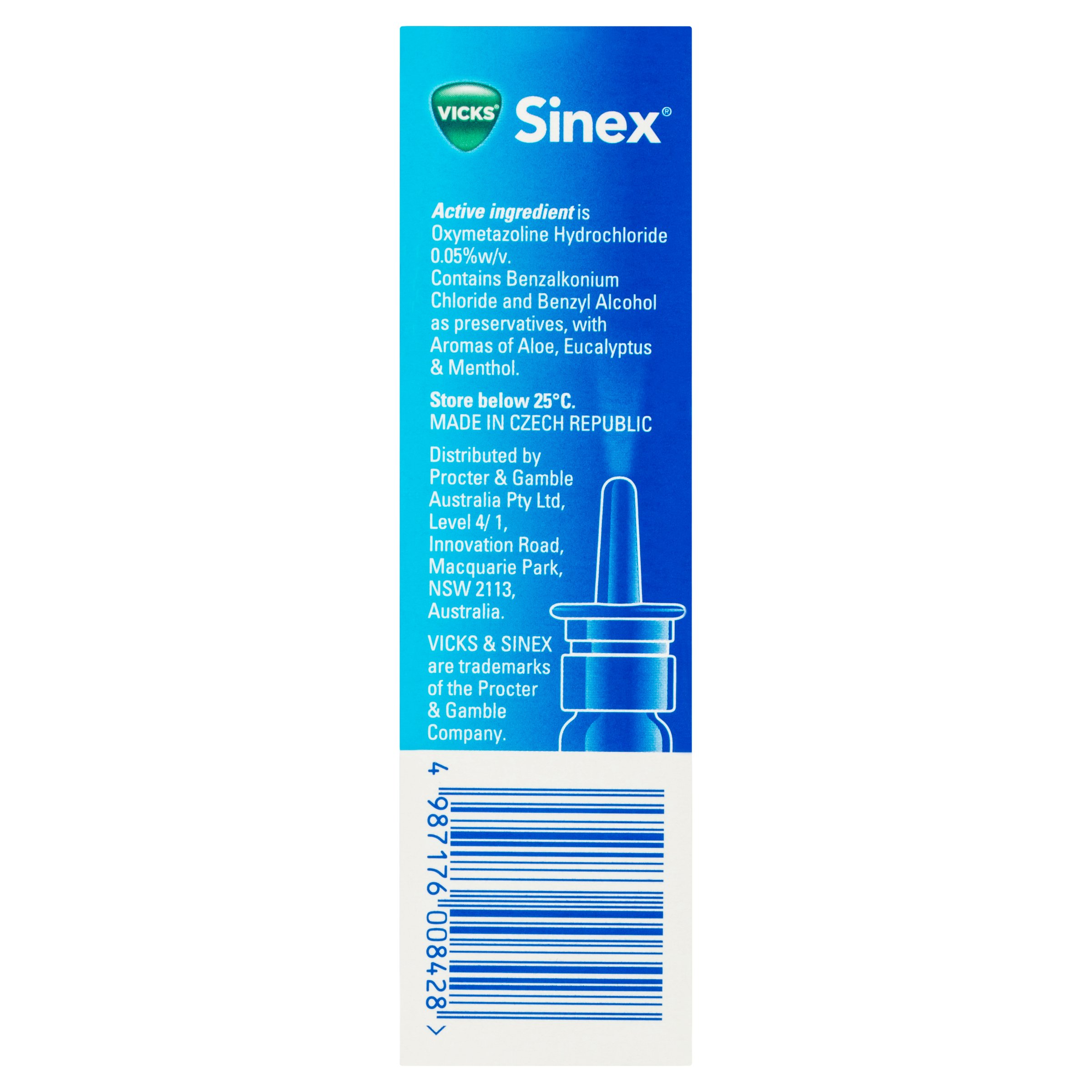 Vicks Sinex Nasal Decongestant Relief With Aloe 15ml - Image 2