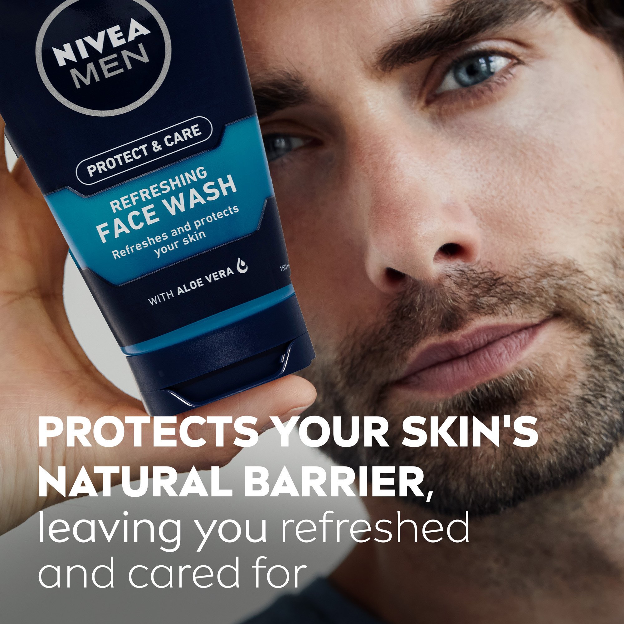 Nivea Men Protect & Care Face Wash Gel 150ml - Image 5