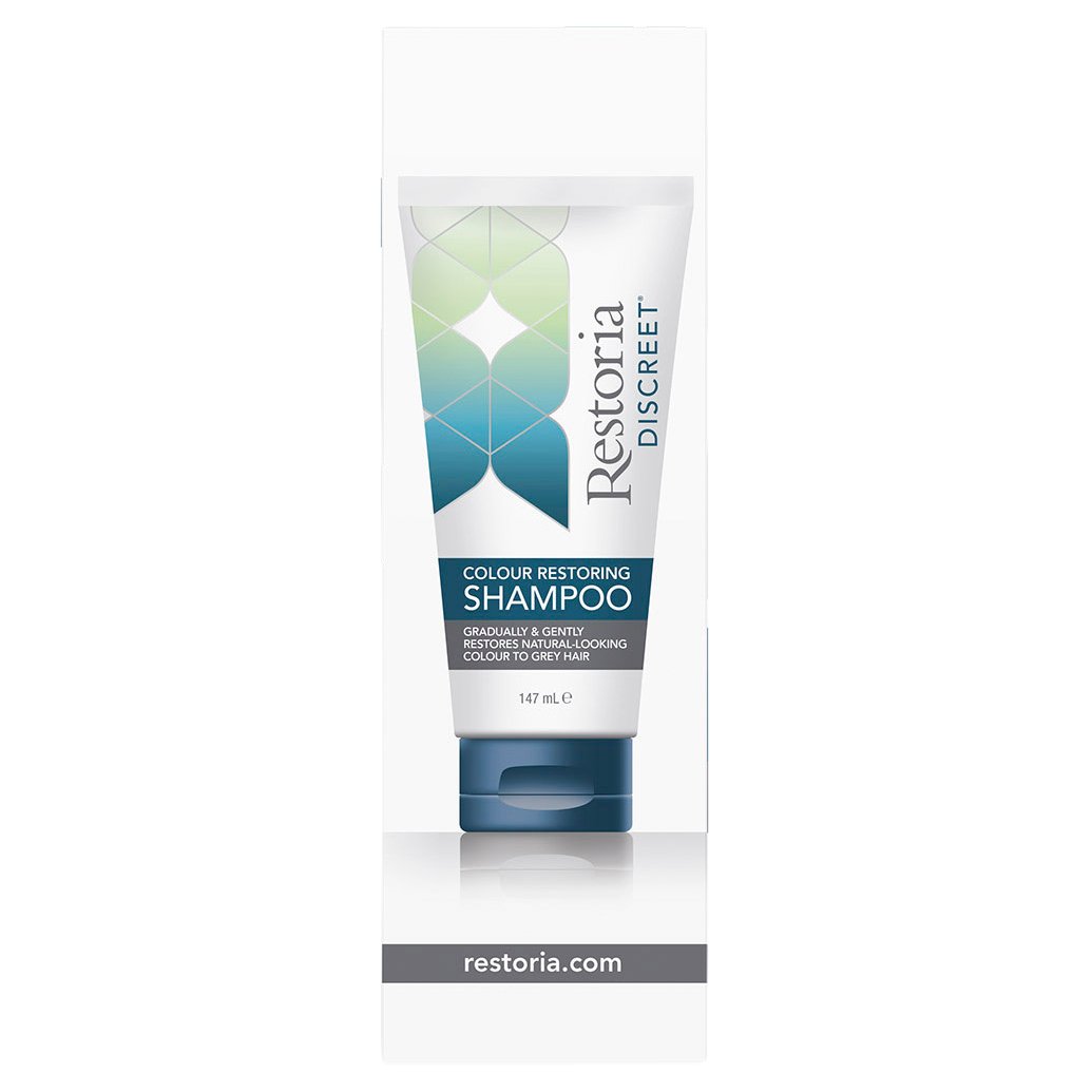 Restoria Discreet Shampoo Dark Brown Black 147ml - Image 2