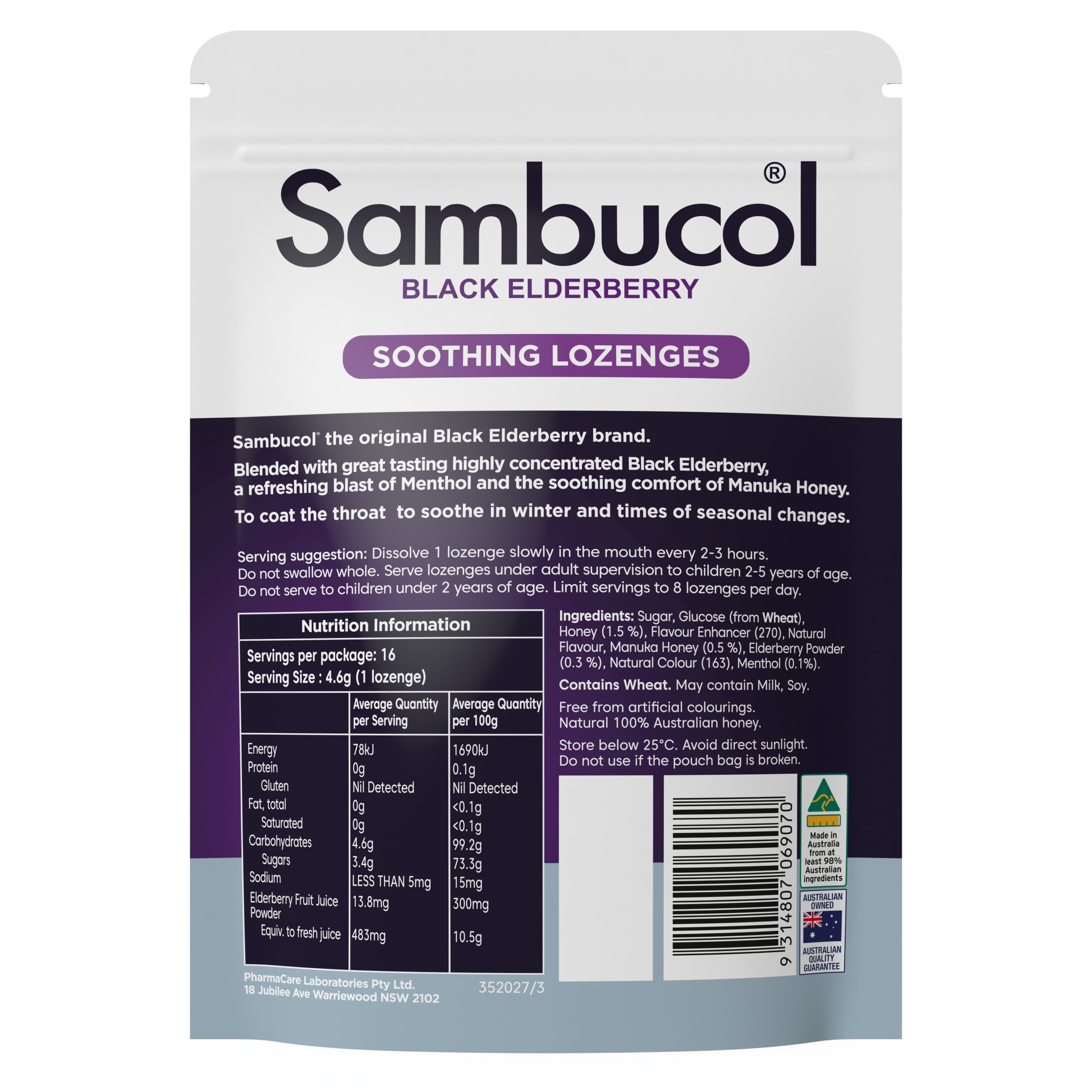 Sambucol Relief Nose + Throat 16 lozenges - Image 2