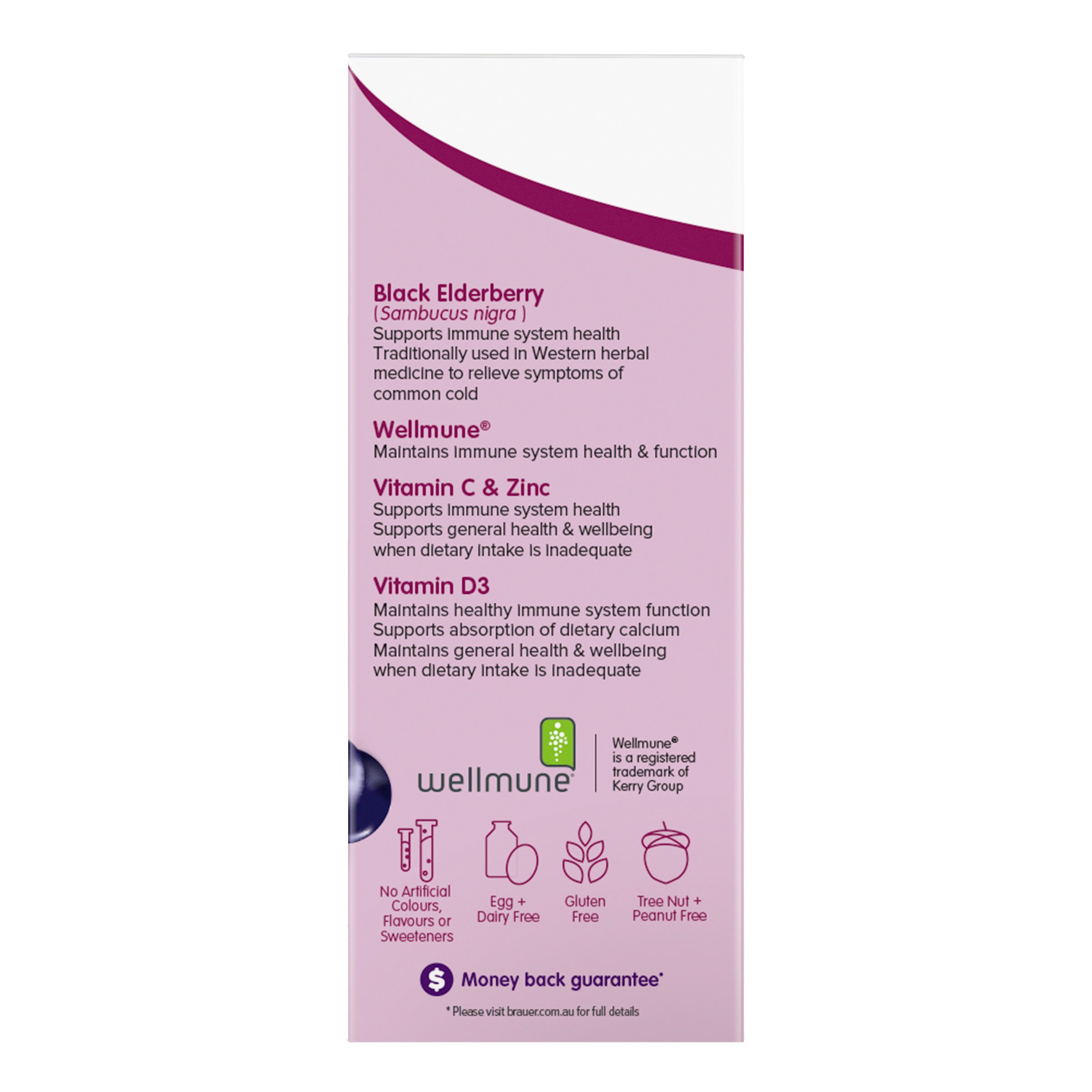 Brauer Sambucus Black Elderberry Adult Cold & Flu Forte 200ml - Image 3