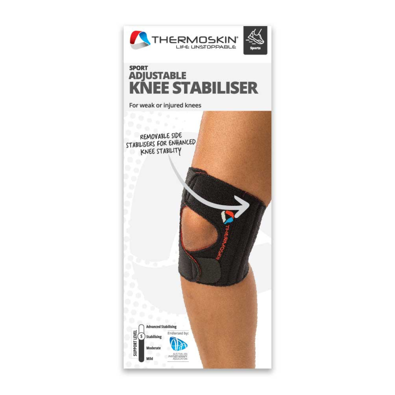 Thermoskin Knee Sport Stabiliser Adjustable Large/Extra Large (86793) 1 each - Image 3