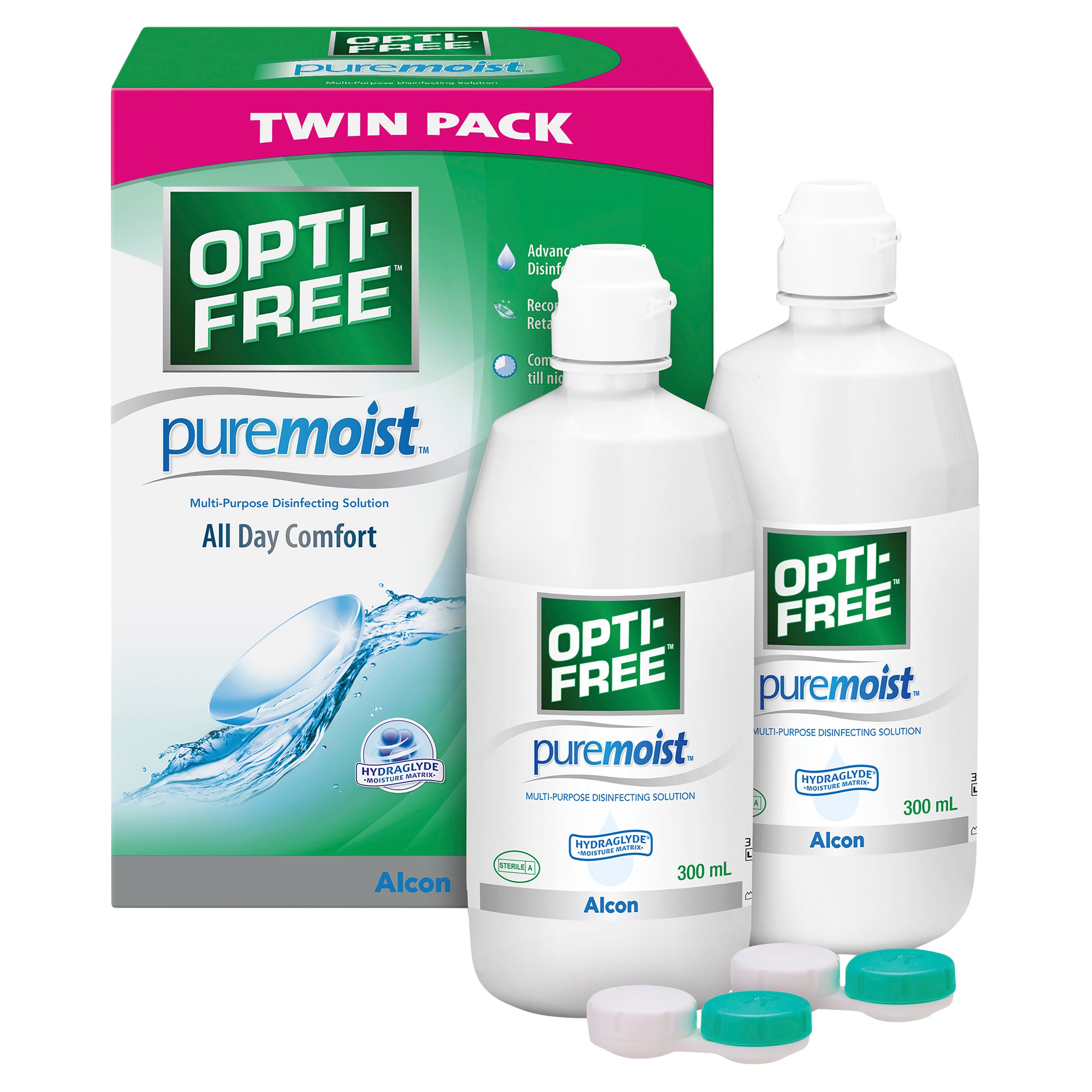 Opti-Free Pure Moist Twin 300ml - 2 pack - Image 2