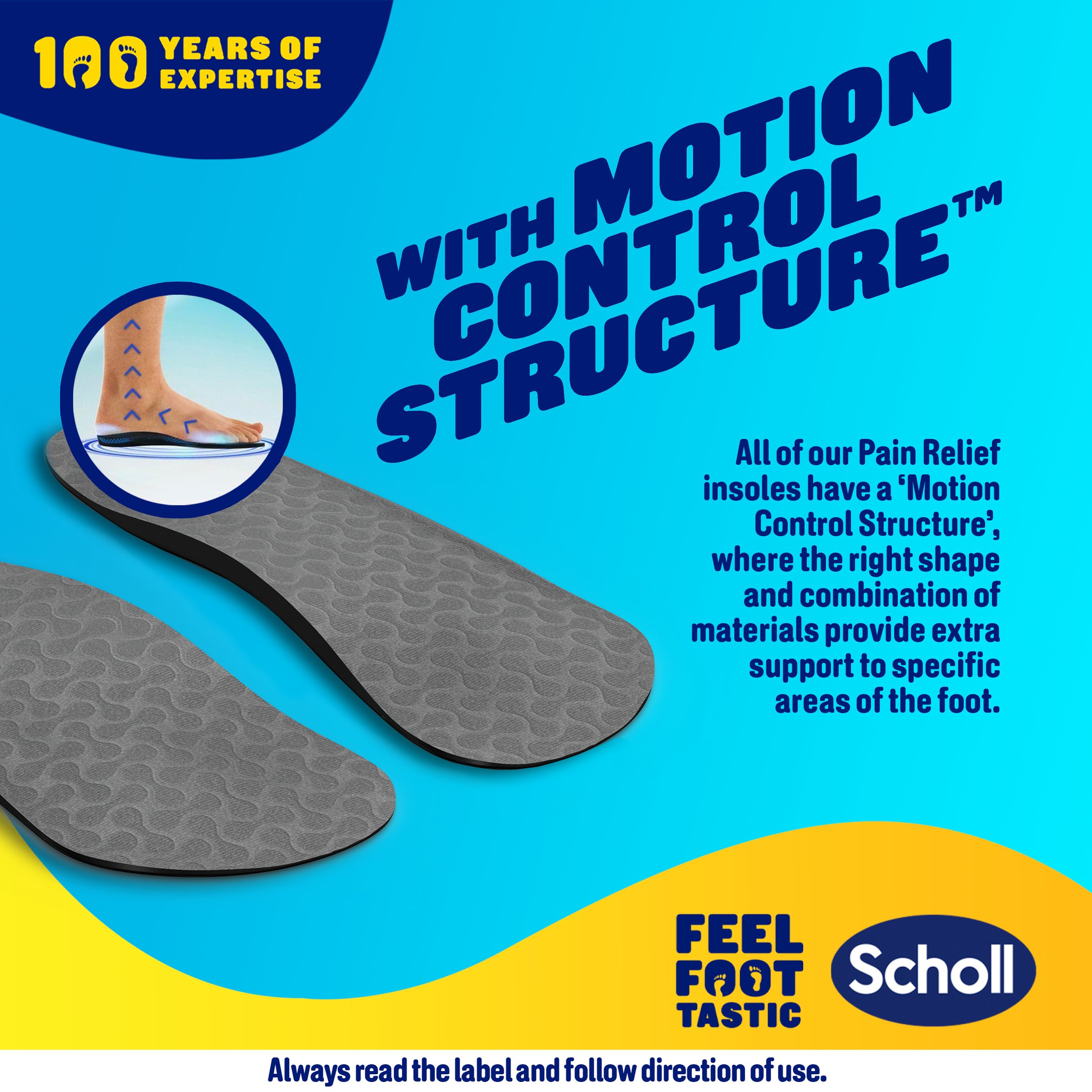 Scholl In-Balance Ball Of Foot & Arch Orthotic Insole Large 1 pair - Image 4