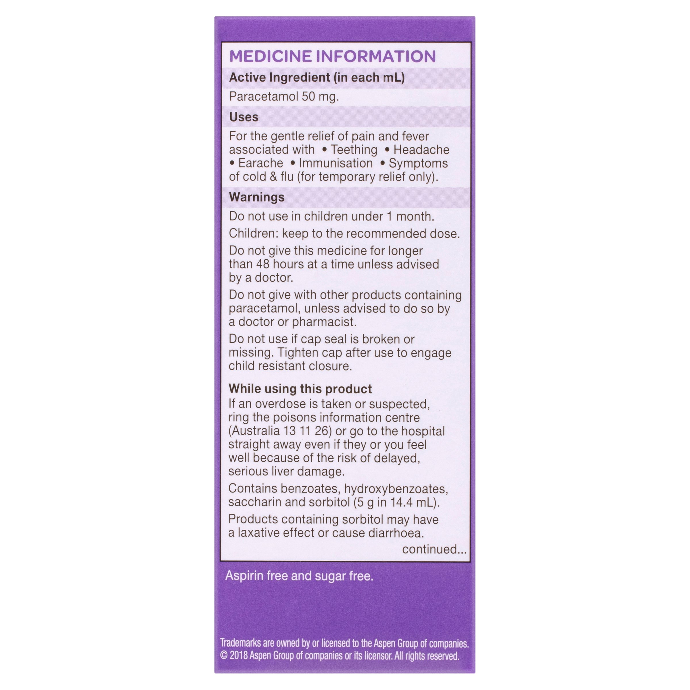 Dymadon Paracetamol for Kids 1 Month - 2 Years Strawberry 60ml - Image 4